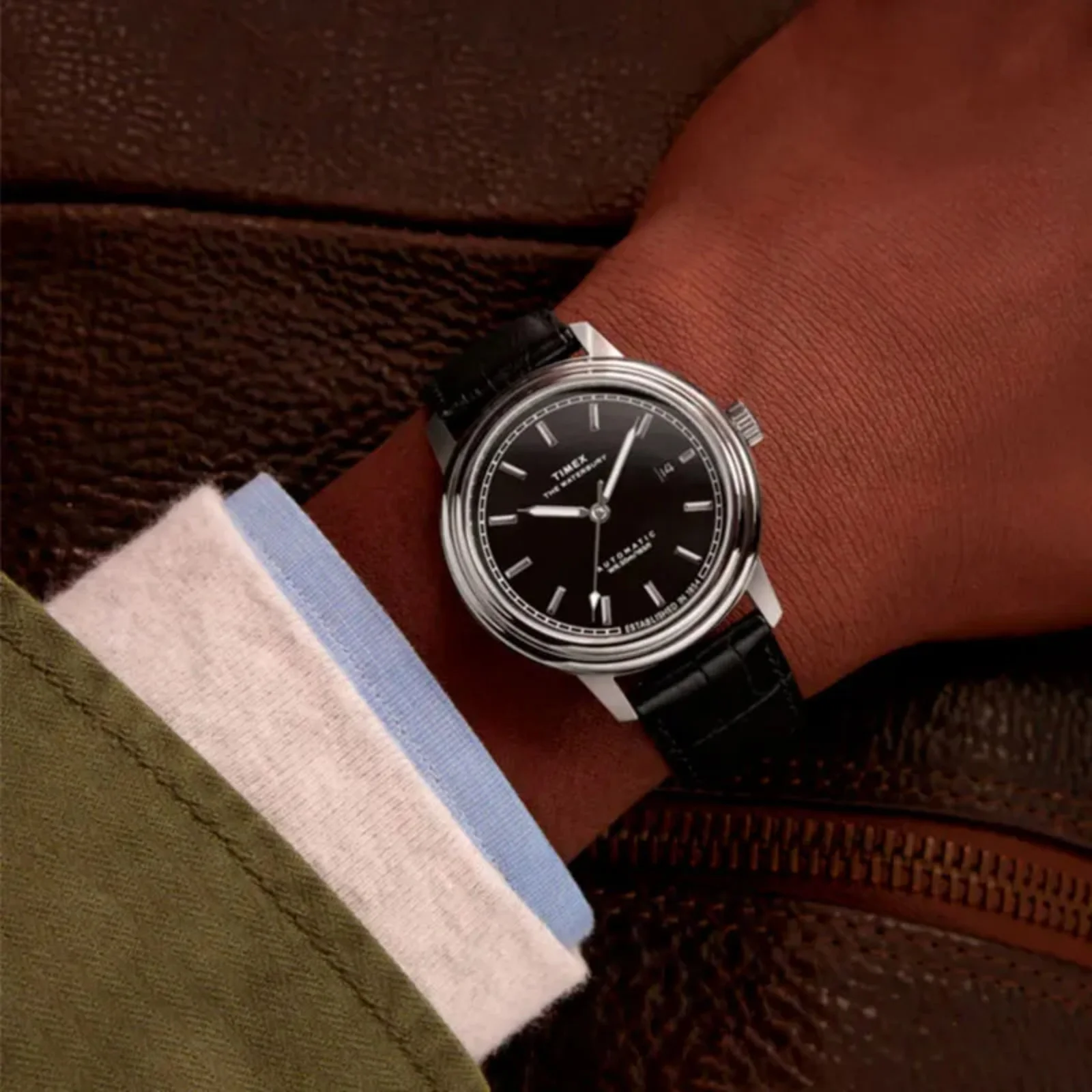 Relógio Timex Waterbury Metropolitan Automático TW2Y23000 Prata 2