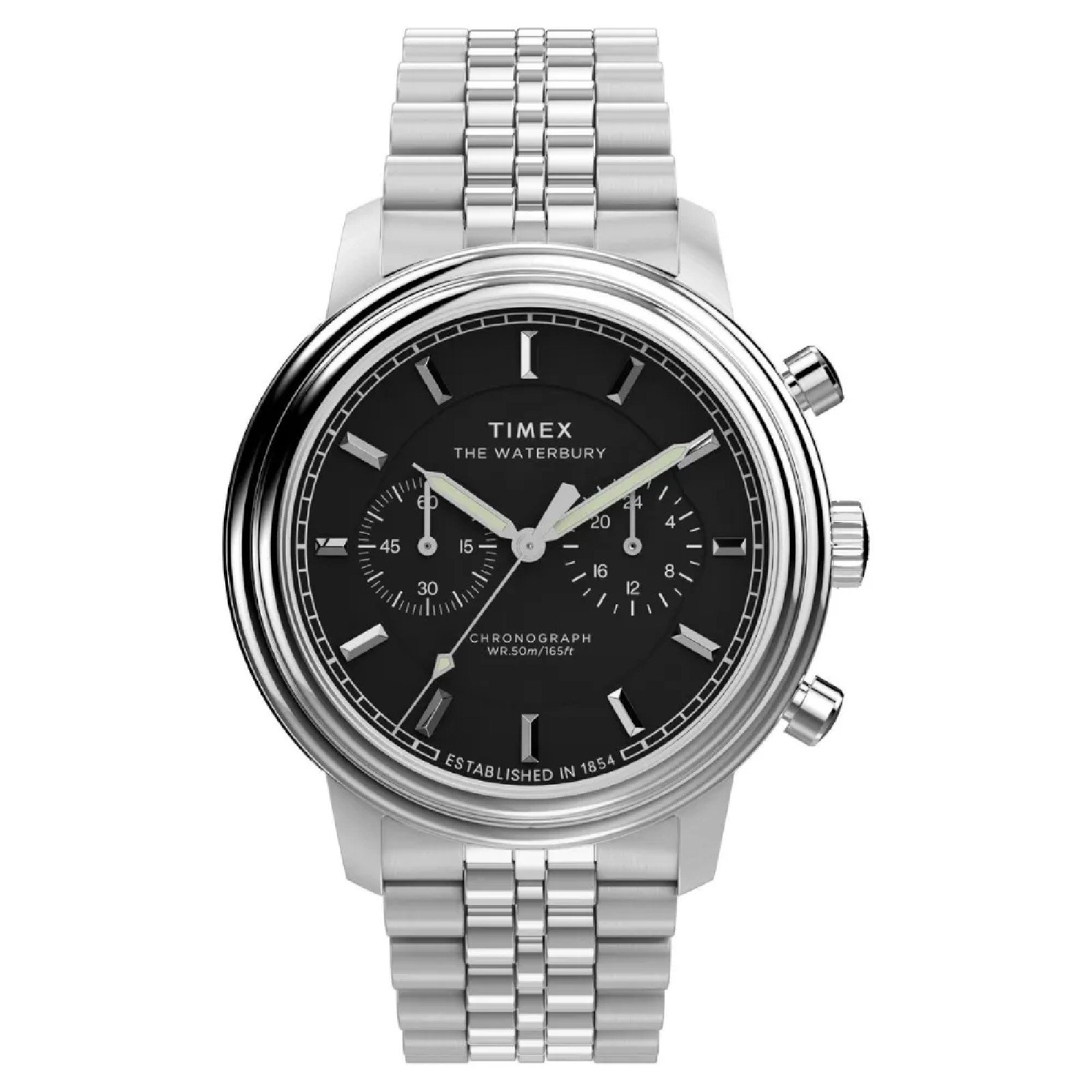 Relógio Timex Waterbury Metropolitan Chronograph TW2Y23400 Prata 1