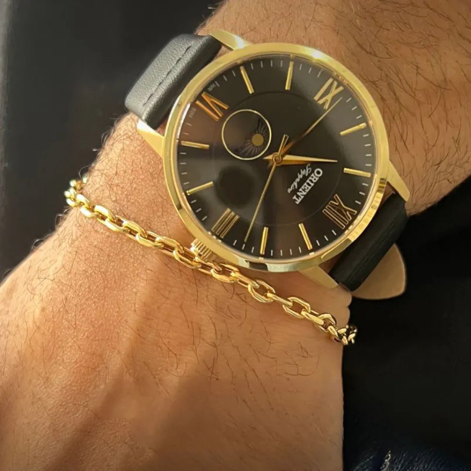 Relógio Orient Eternal Masculino Analógico MGSC0002 G3PX Dourado 2