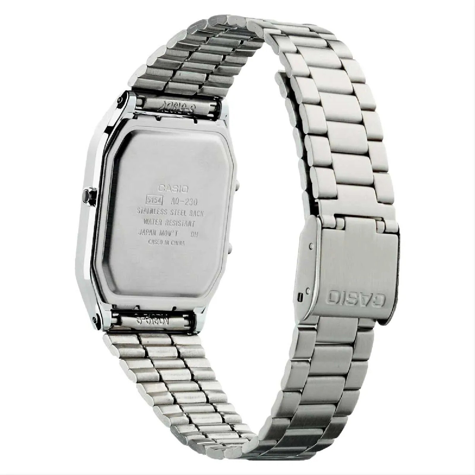 Relógio Casio Vintage AQ-230A-2A1MQYDF Prata e Azul Prata 5