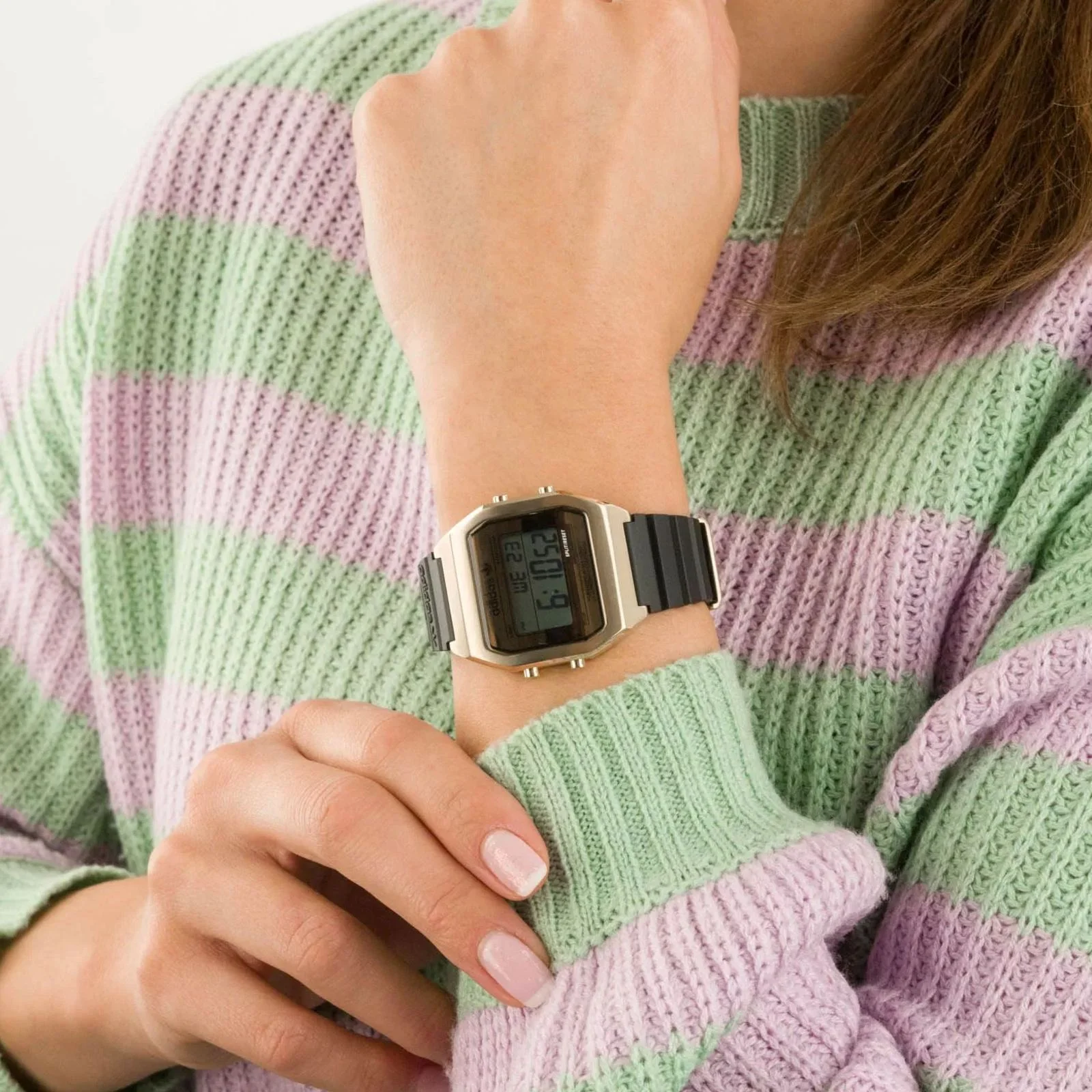 Relógio Adidas Digital Two AOST22075M Dourado Dourado 2