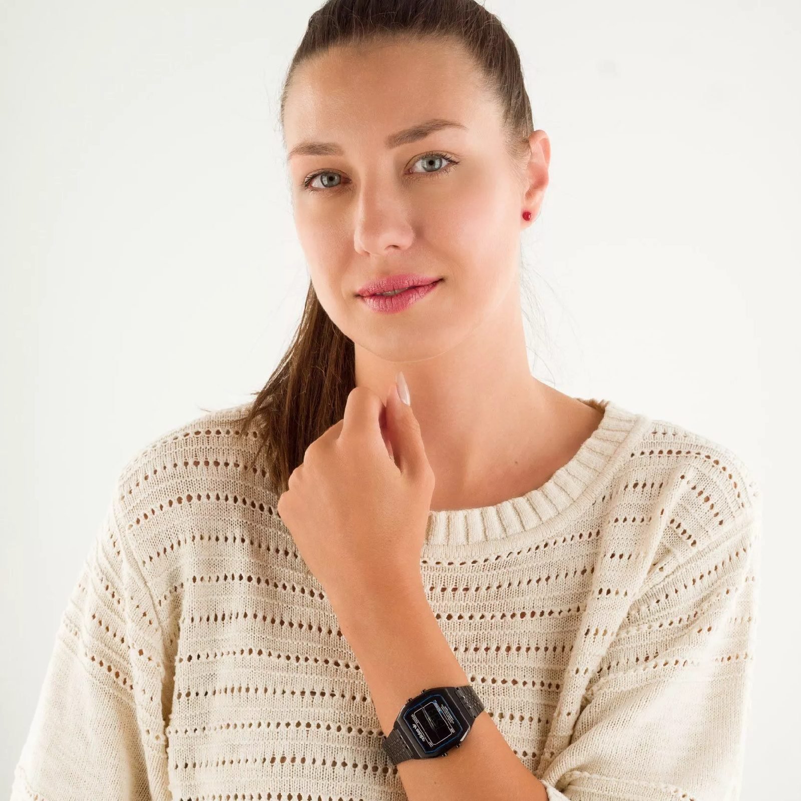 Relógio Adidas Street Digital Two AOST22073M Preto Preto 3