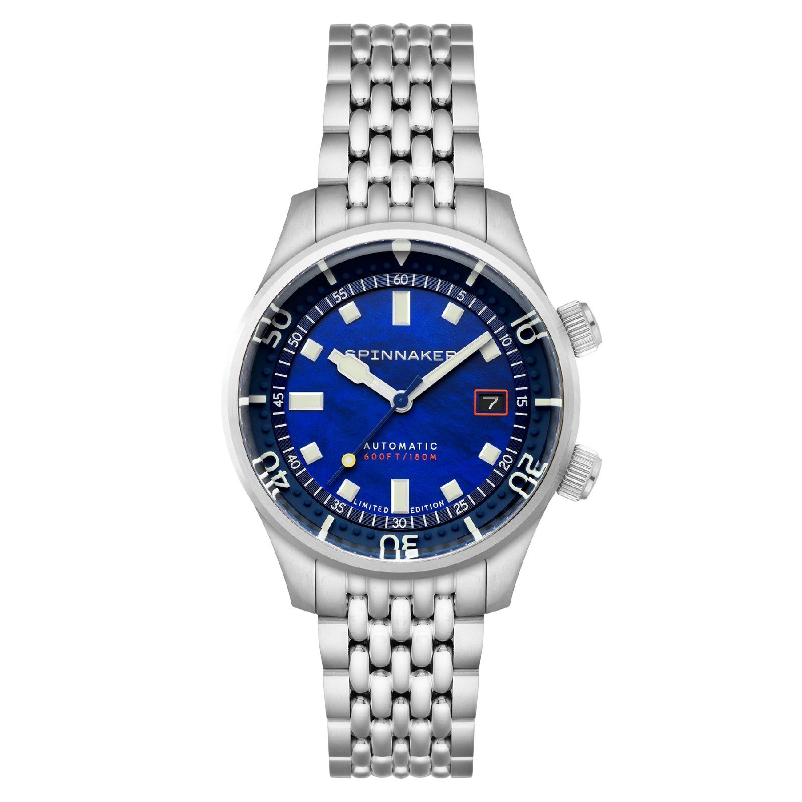 Relógio Spinnaker Bradner Pearl Diver Automático Edição Limitada Indigo Mirage SP-5158-33