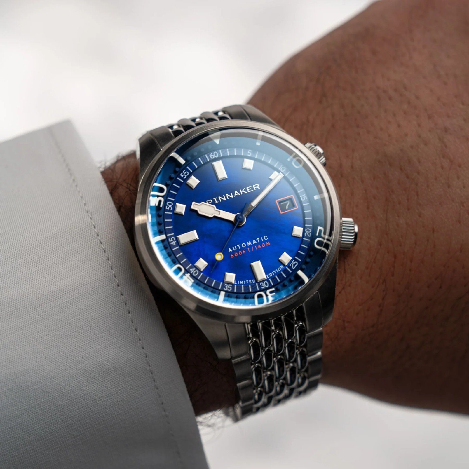 Relógio Spinnaker Bradner Pearl Diver Automático Edição Limitada Indigo Mirage SP-5158-33 Azul 2