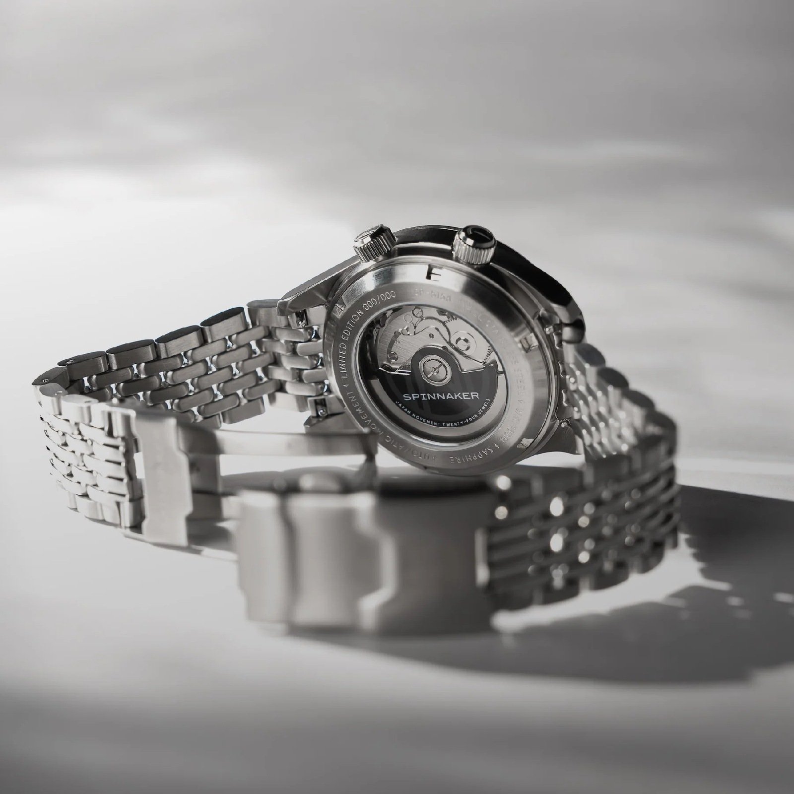 Relógio Spinnaker Bradner Pearl Diver Automático Edição Limitada Indigo Mirage SP-5158-33 Azul 6