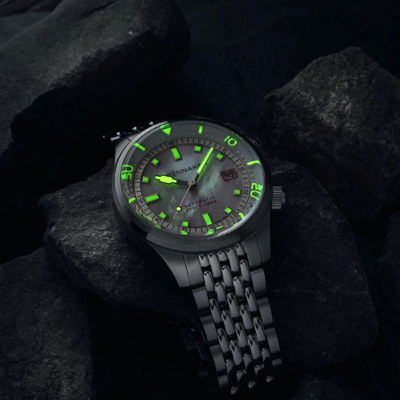 Relógio Spinnaker Bradner Pearl Diver Automático Edição Limitada Pearl Essence SP-5158-22 Branco 4