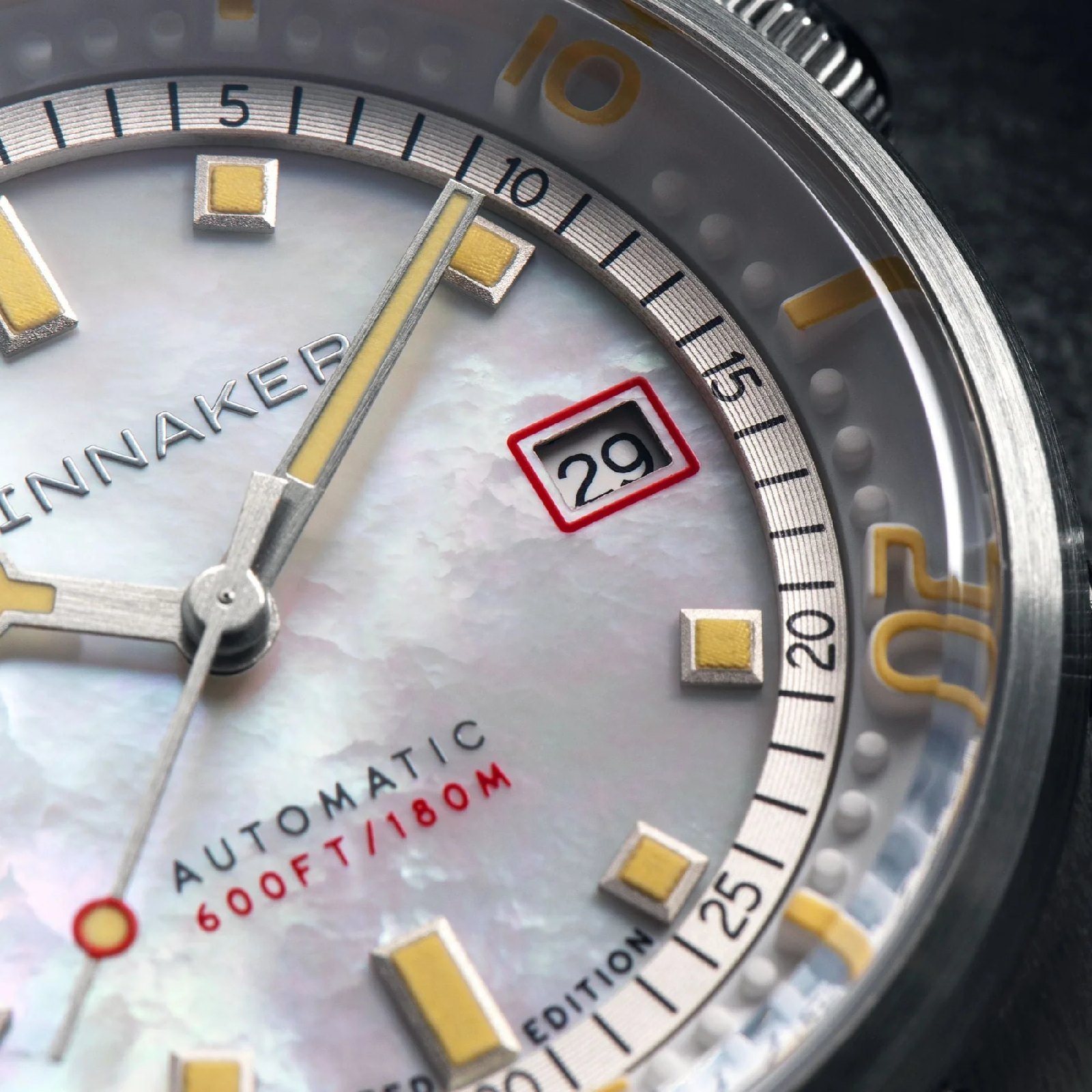 Relógio Spinnaker Bradner Pearl Diver Automático Edição Limitada Pearl Essence SP-5158-22 Branco 10