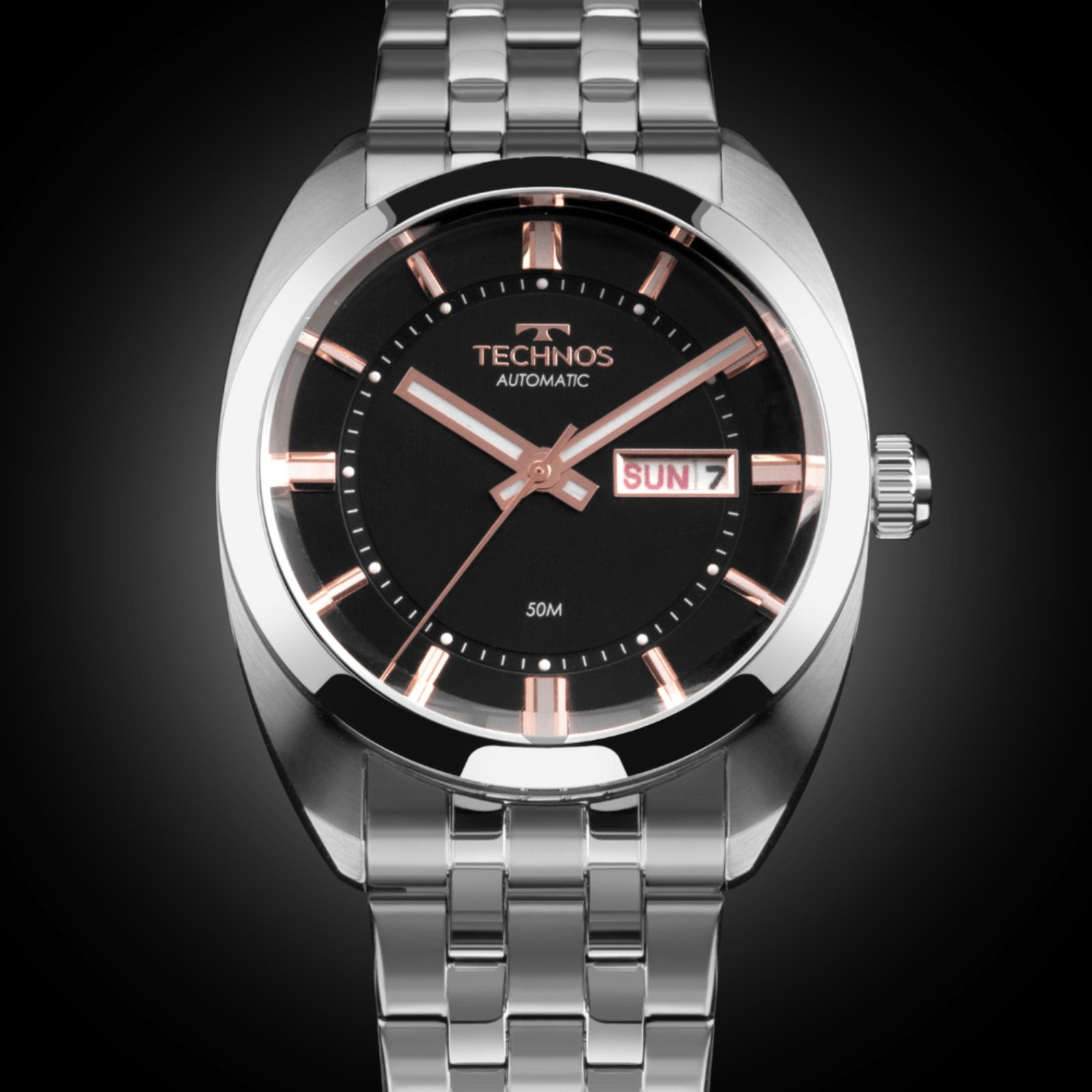 Relógio Technos Automático 8205OS/1P Prata 2