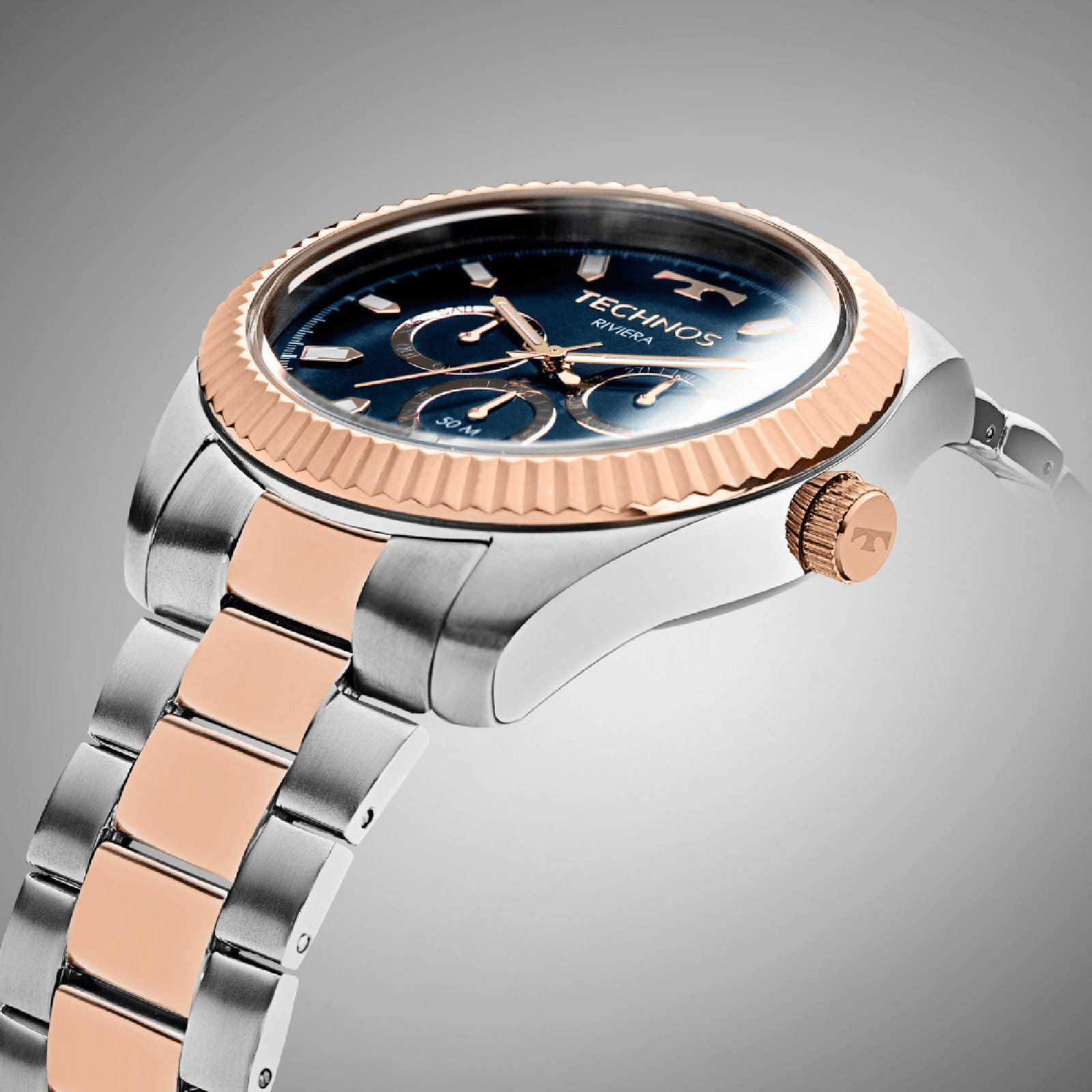 Relógio Technos Masculino Riviera 6P79CB/1A Prata 2