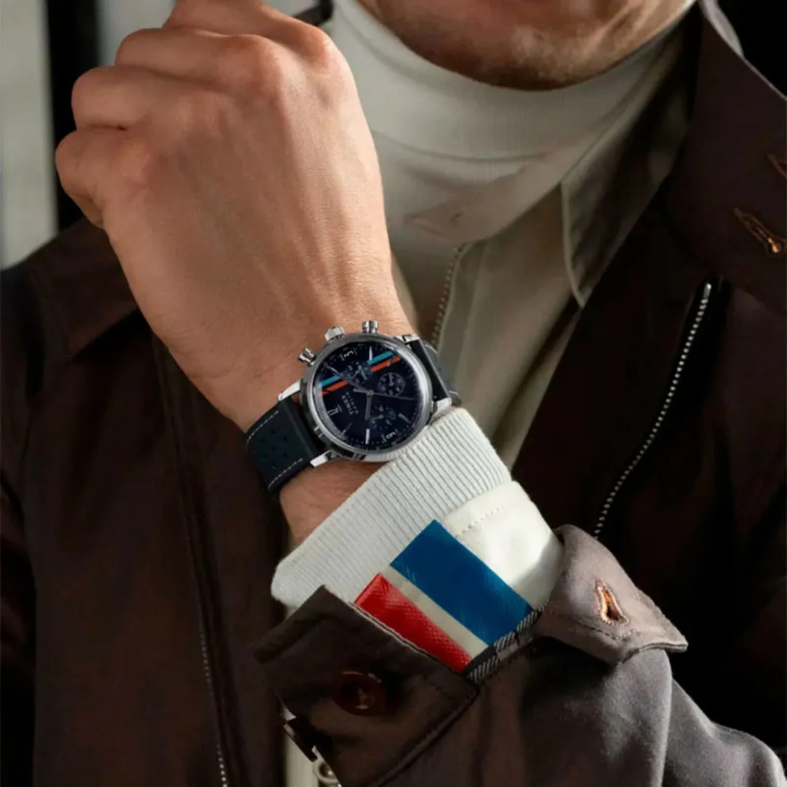 Relógio Timex Marlin® Tachymeter Cronógrafo TW2W99000 Azul 3