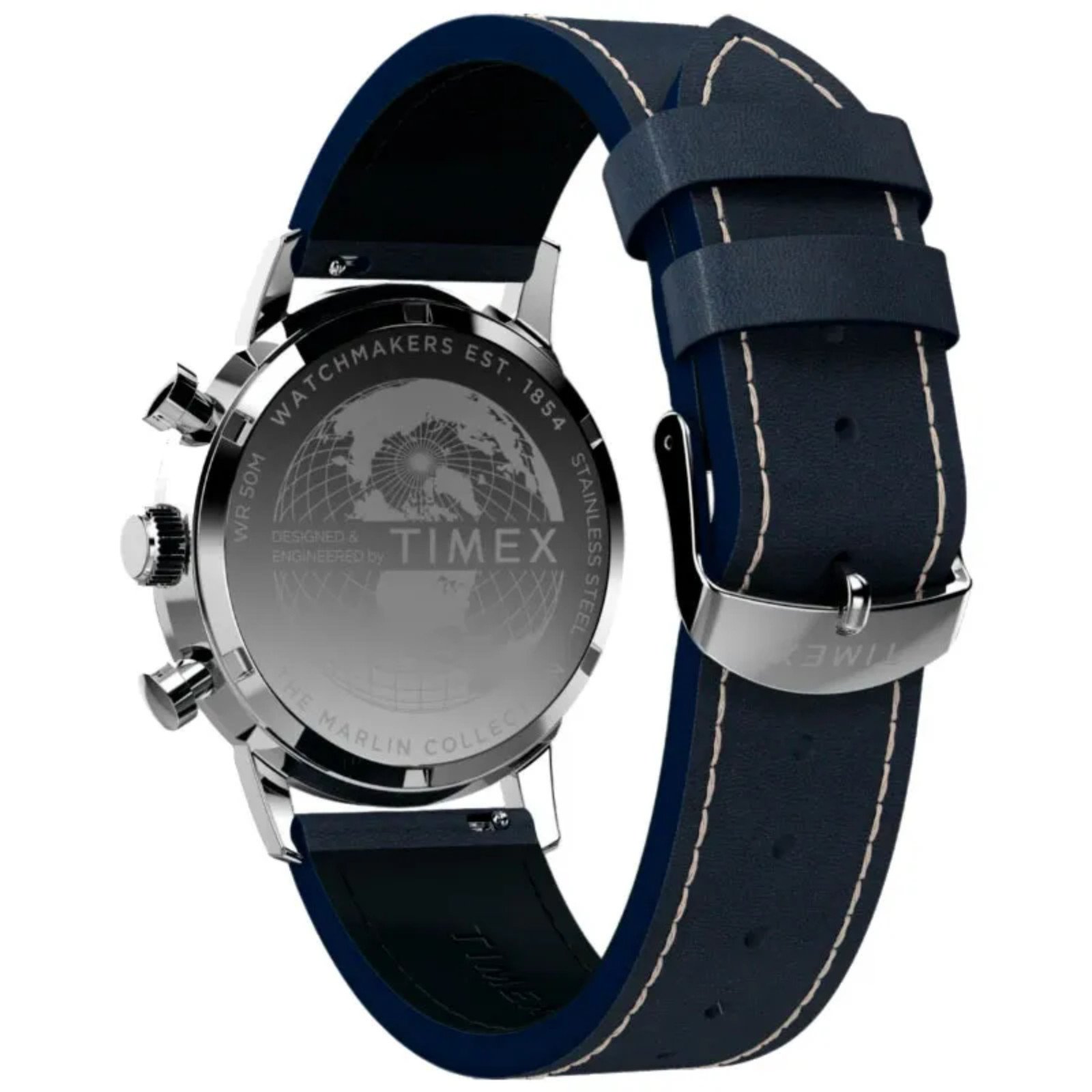 Relógio Timex Marlin® Tachymeter Cronógrafo TW2W99000 Azul 5