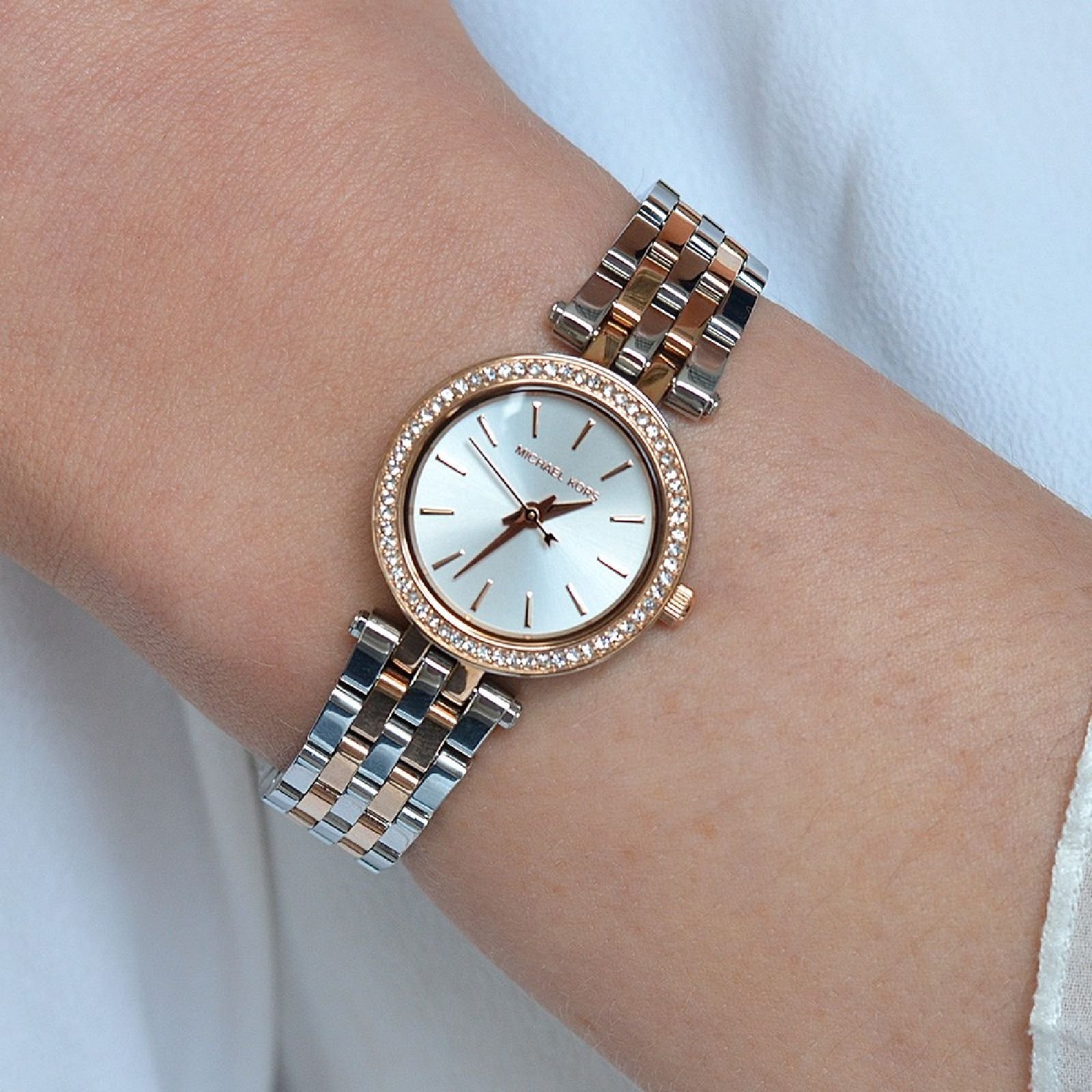 Relógio Michael Kors Petite Darci MK3298/1KN Rose e Prata Rosa 2