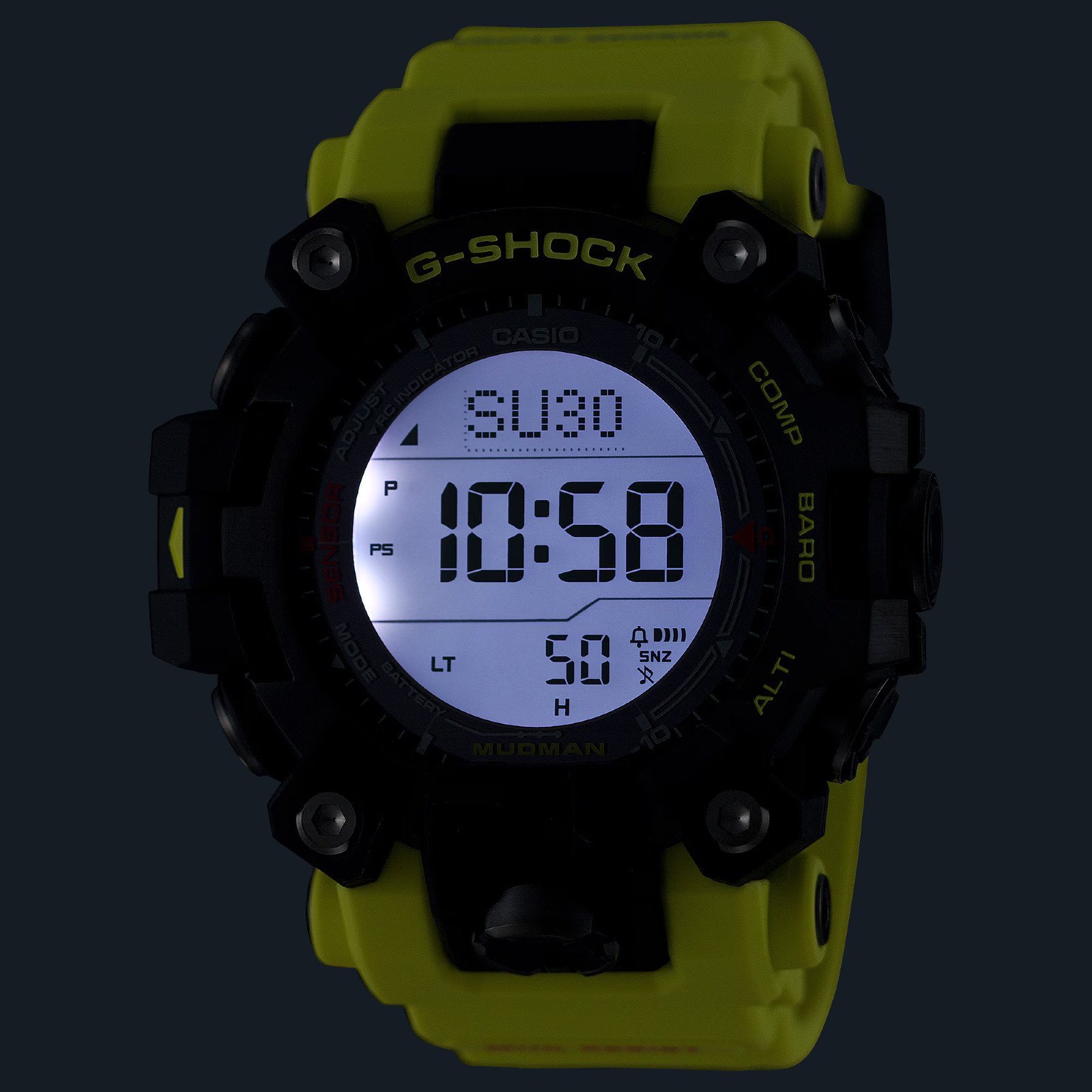 Relógio G-SHOCK Master Of G Mudman GW-9500MRY-1A9DR Preto