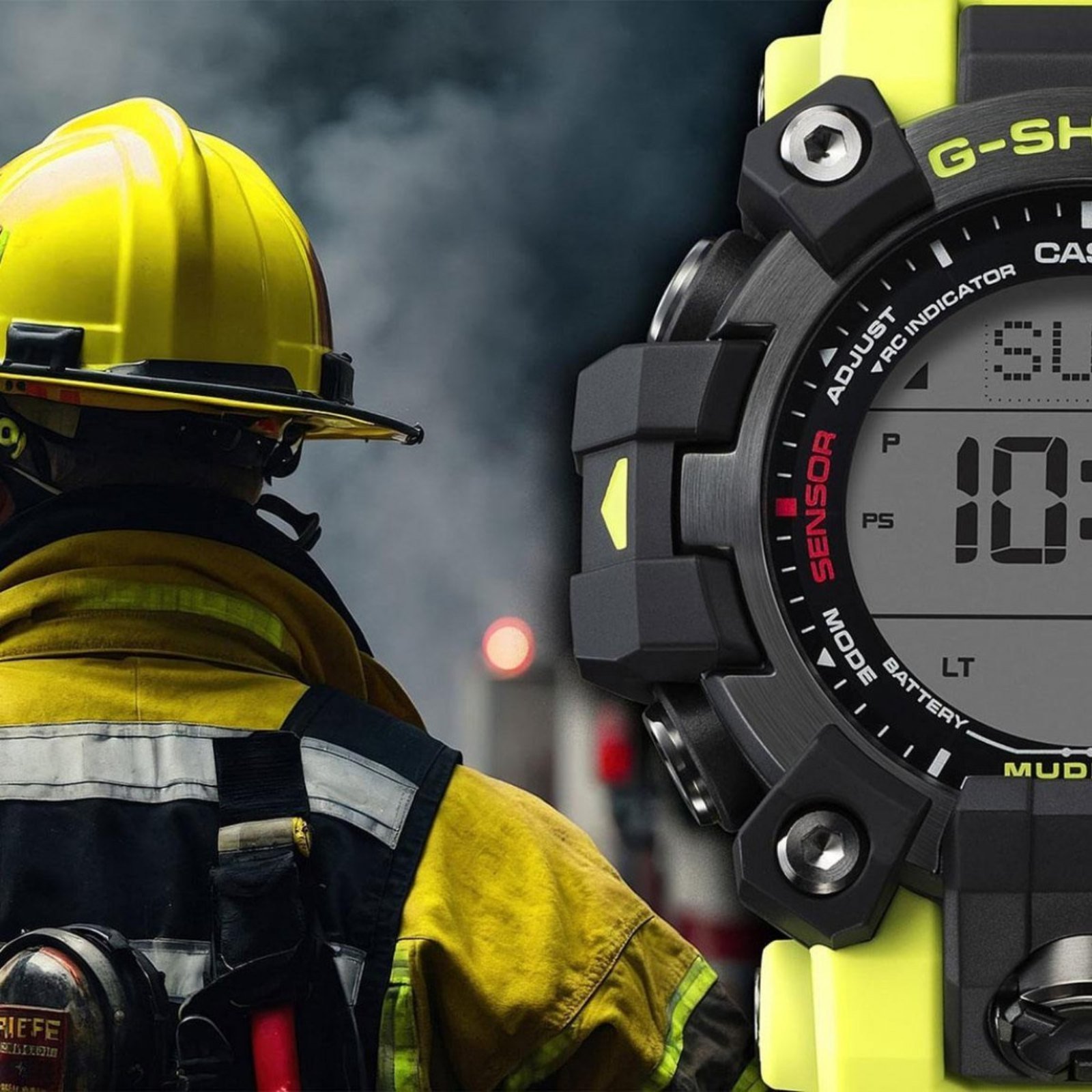 Relógio G-SHOCK Master Of G Mudman GW-9500MRY-1A9DR Preto