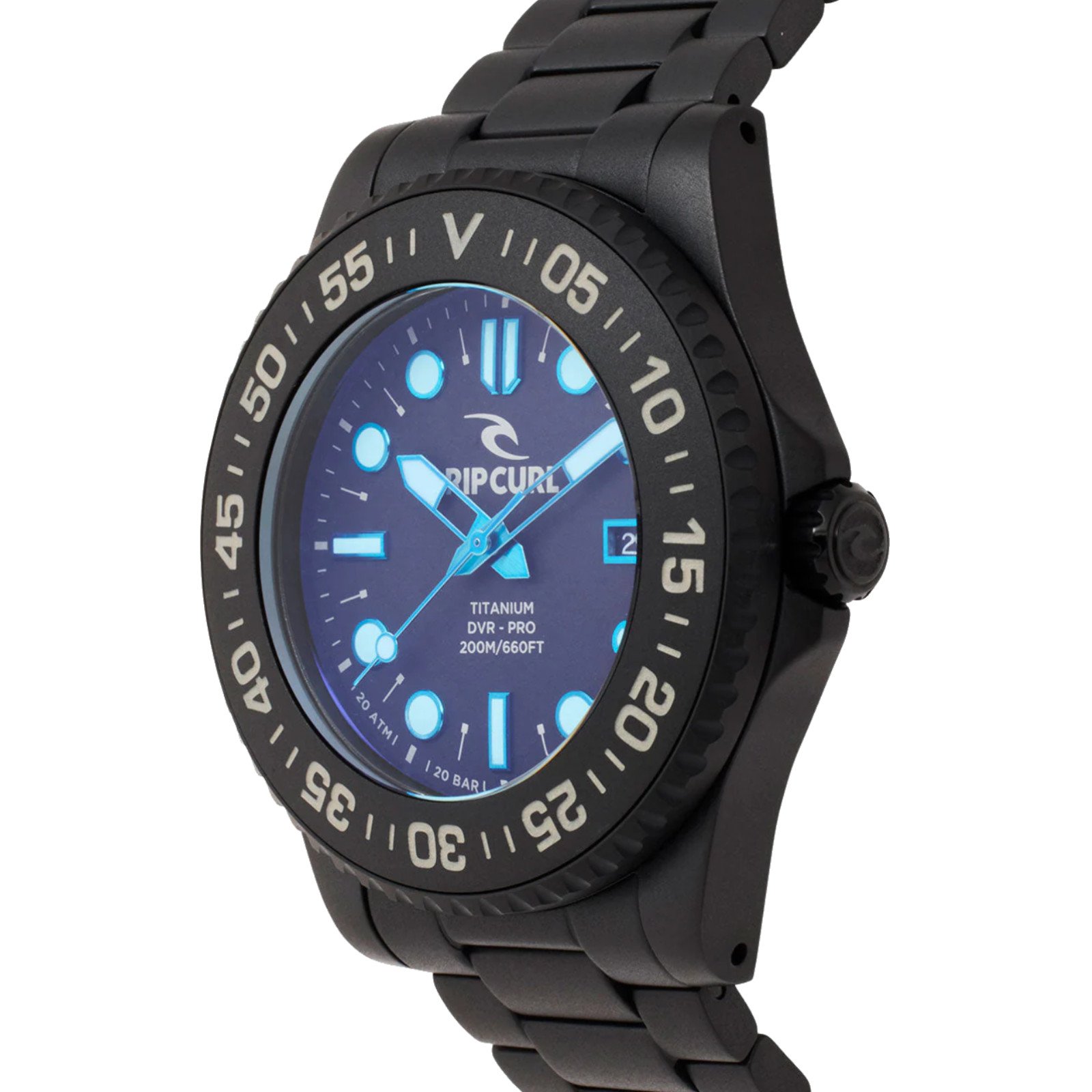 Relógio Rip Curl Mick Fanning Titanium DVR Pro Preto 2