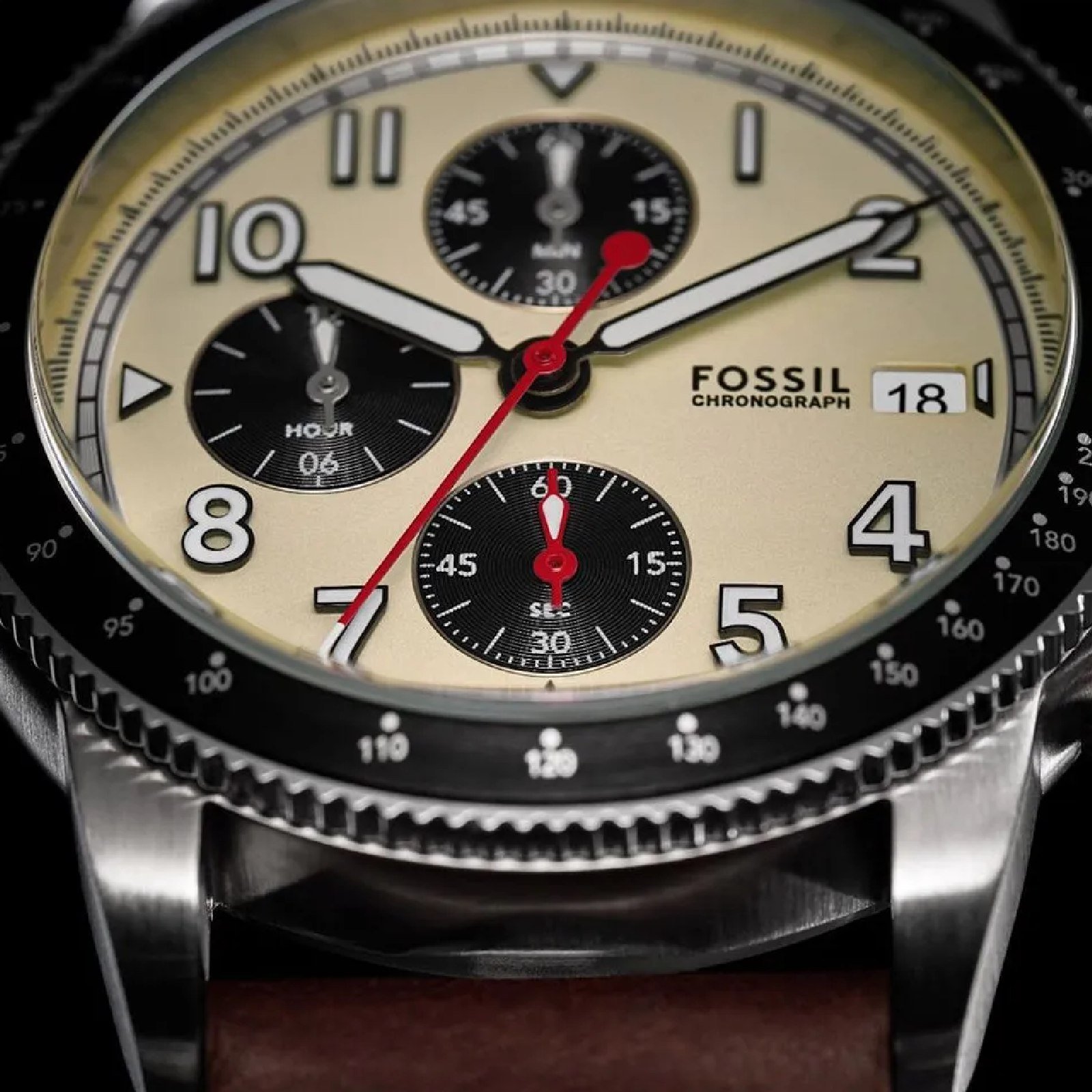 Relógio Fossil Masculino Sport Tourer FS6042/0KN Prata 3