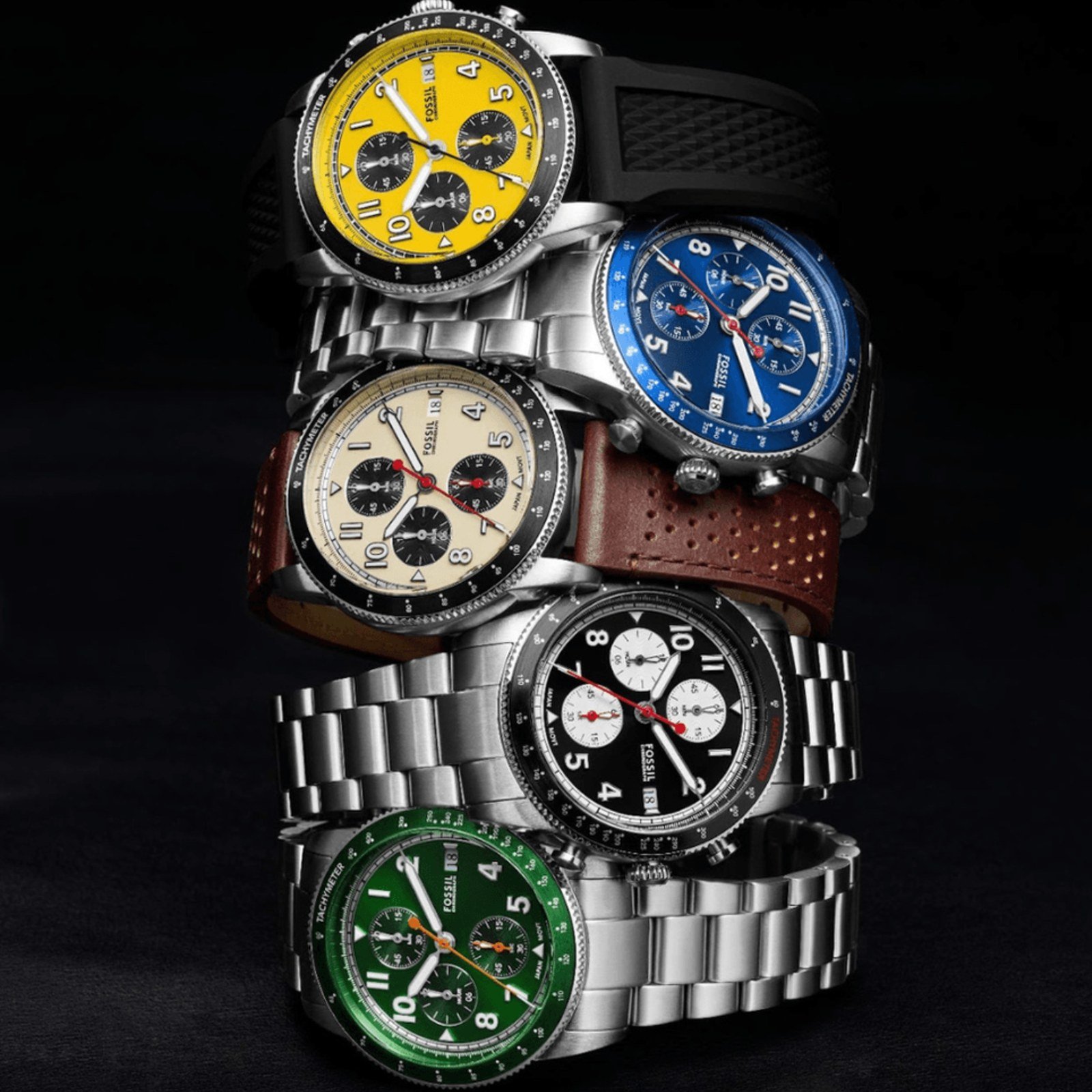 Relógio Fossil Masculino Sport Tourer FS6042/0KN Prata 7