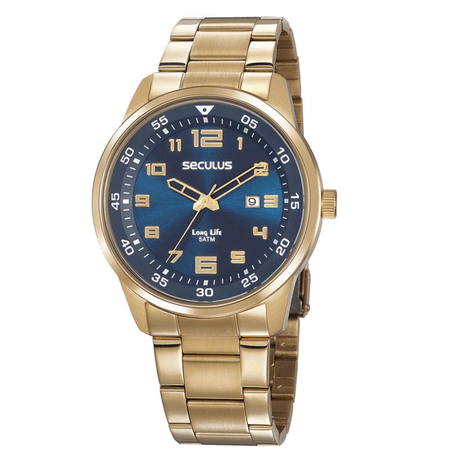 Relógio Seculus Long Life 20802GPSVDA2 Dourado
