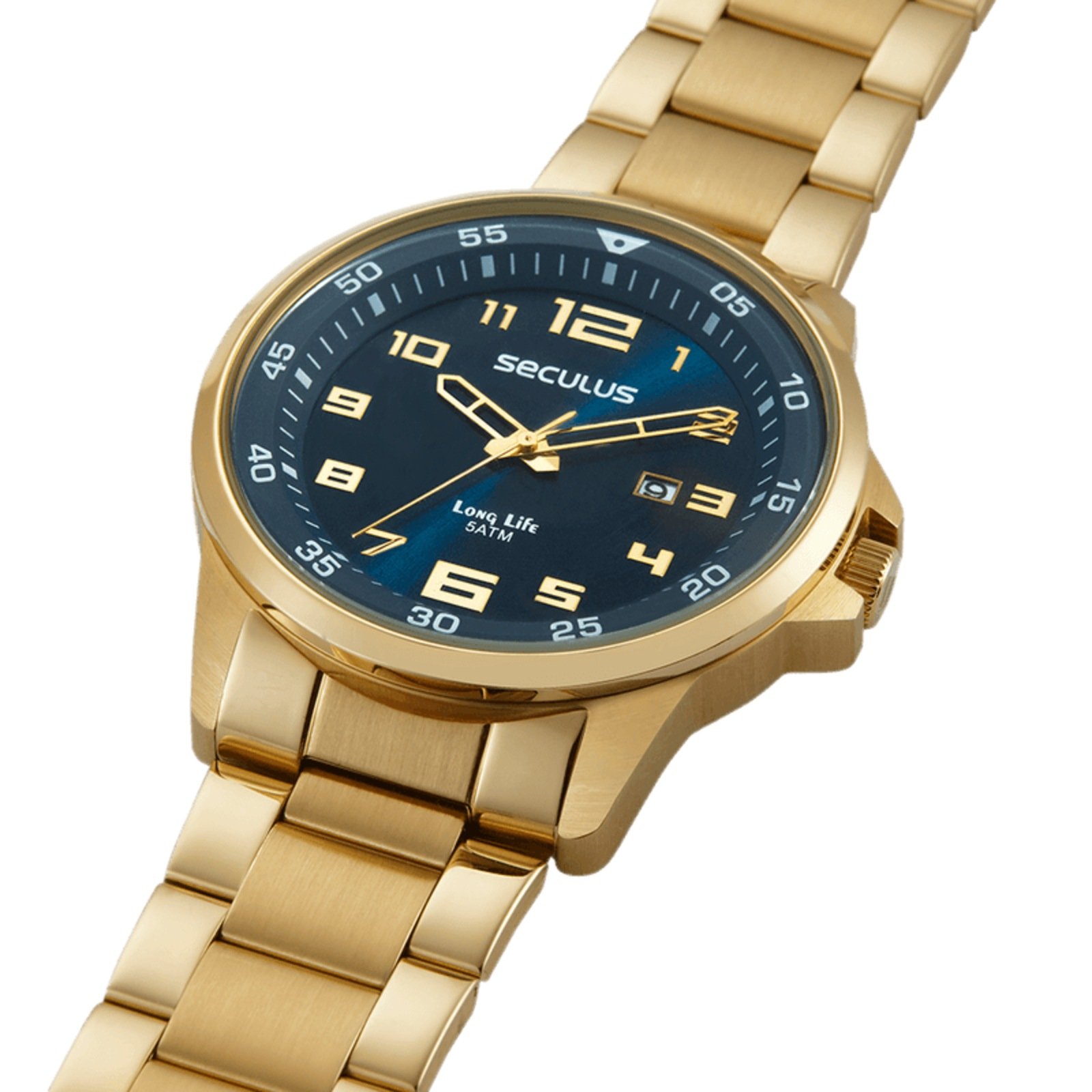 Relógio Seculus Long Life 20802GPSVDA2 Dourado Dourado 3