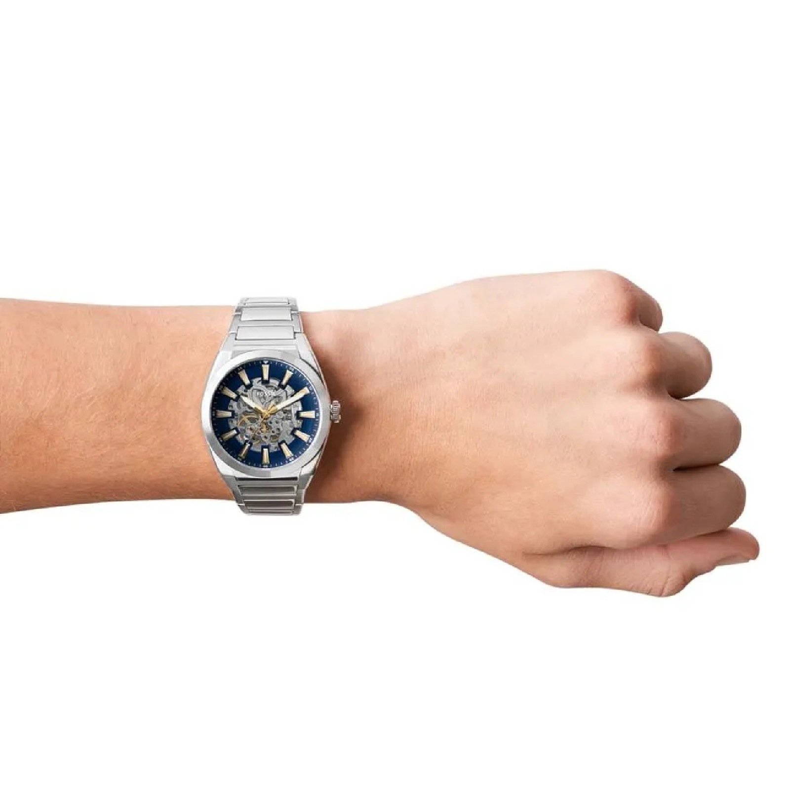 Relógio Fossil Masculino Everett ME3220/1KN Prata 2