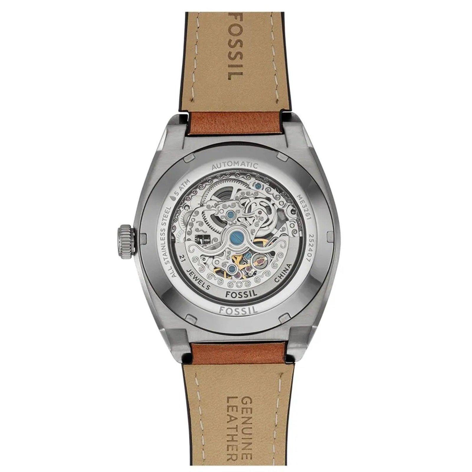 Relógio Fossil Masculino Everett ME3261/0VN Prata 4