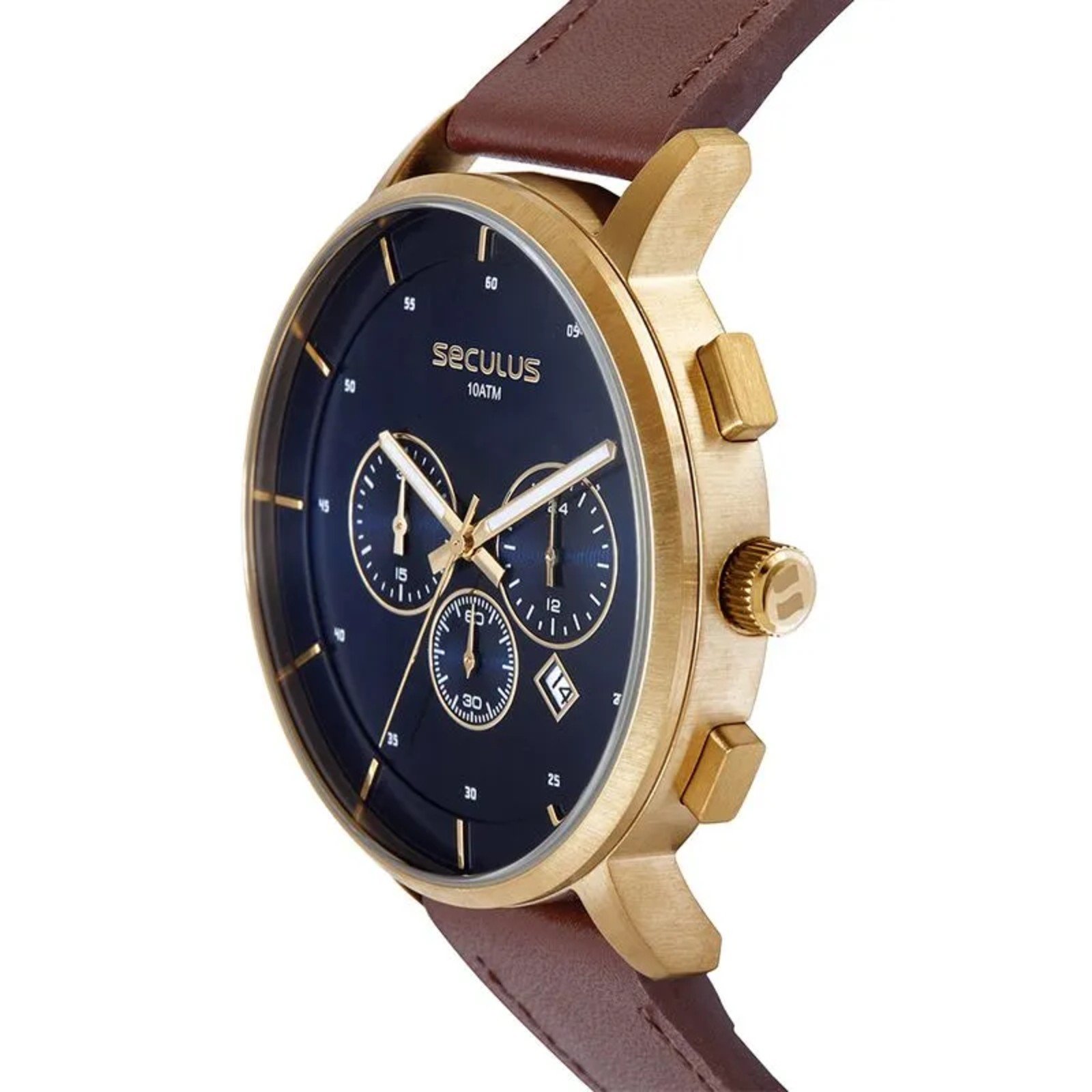 Relógio Seculus Cronógrafo 44282GPSVDC2 Dourado 2