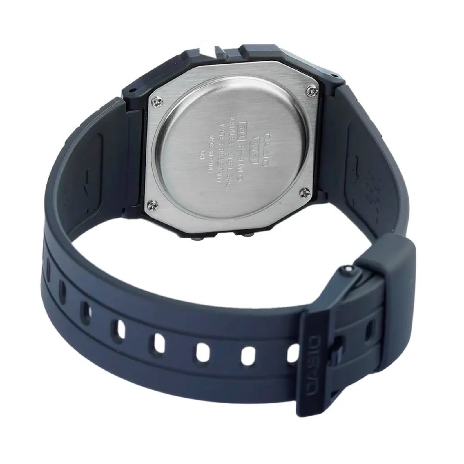 Relógio Casio Unissex Digital F-91WB-8ADF Preto 5