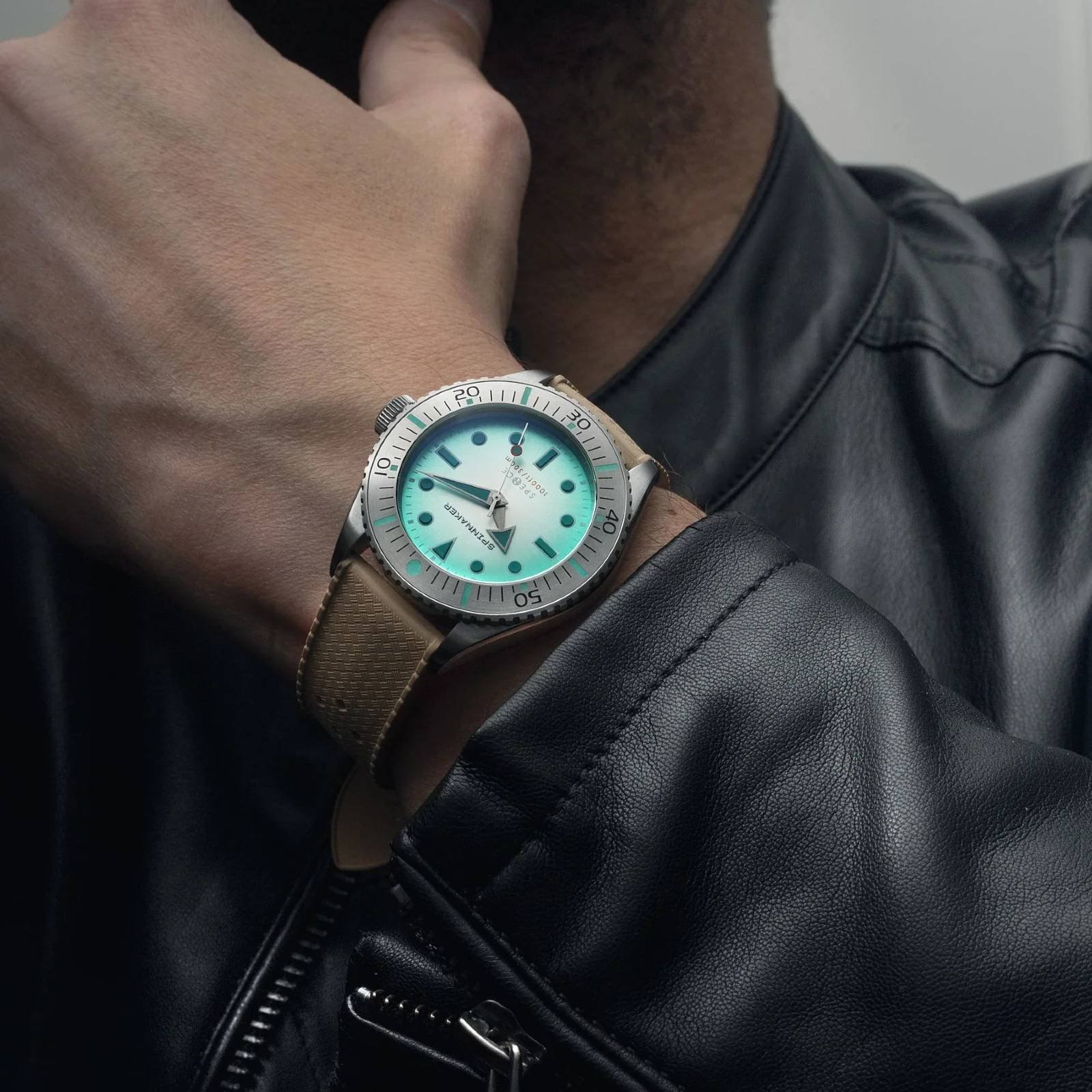 Relógio Spinnaker Spence 300 Automatic Aquamarine SP-5097-AA Azul 5