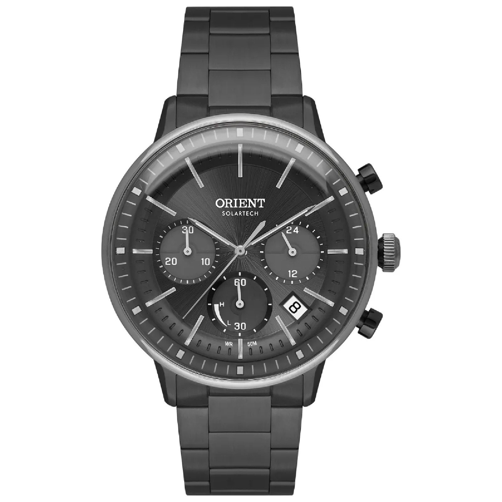 Relógio Orient Neo Vintage Solartech Cronógrafo MTSSC045 G1PX