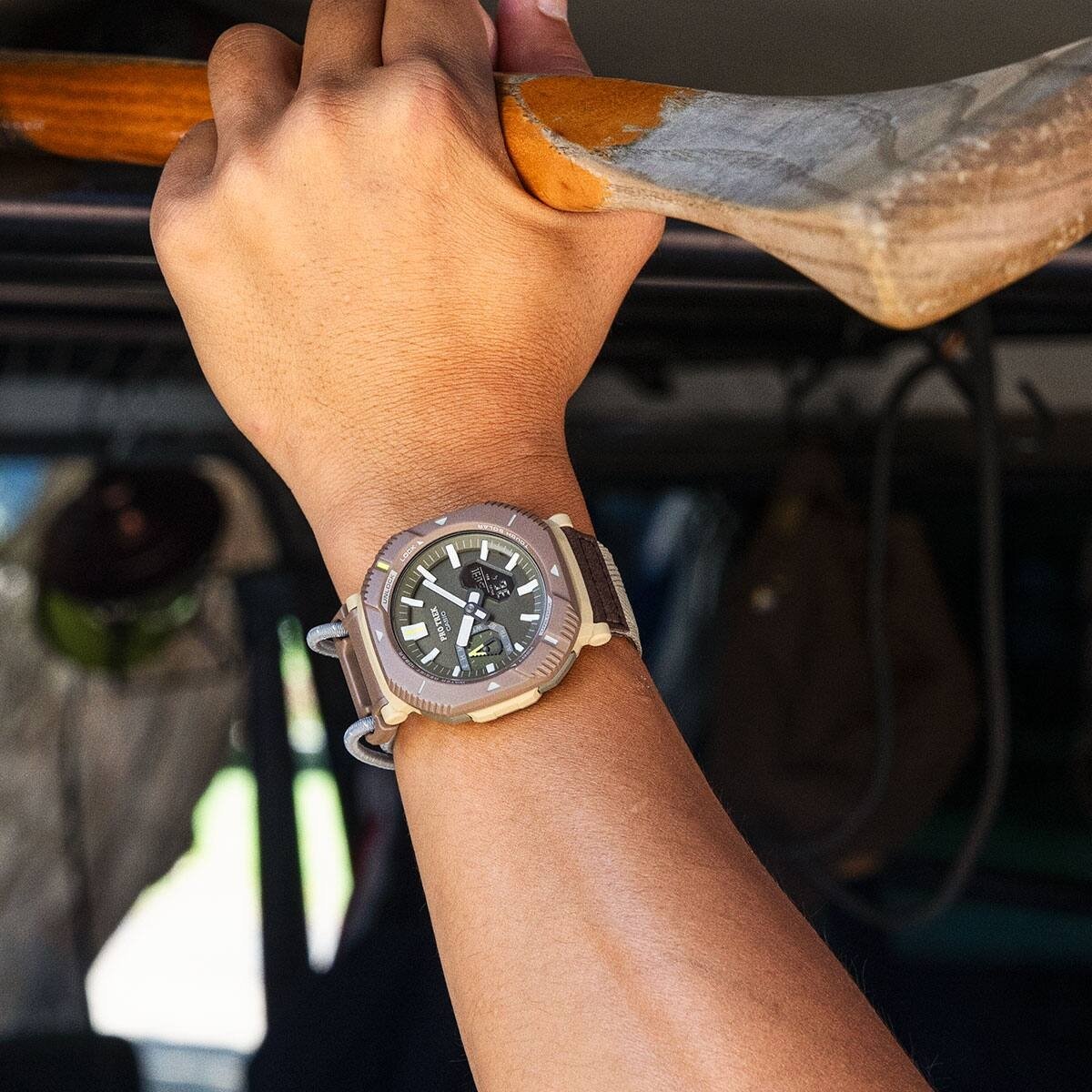 Relógio Casio Pro Trek PRJ-B001B-5DR Marrom 2