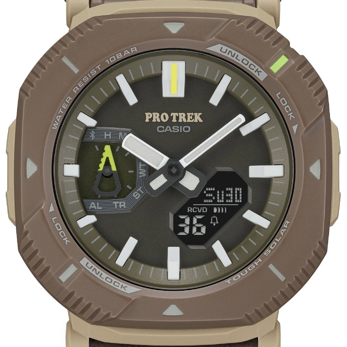 Relógio Casio Pro Trek PRJ-B001B-5DR Marrom 3
