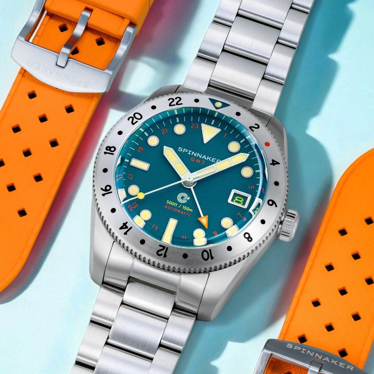 Relógio Spinnaker Croft GMT Automatic Pacific Pulse SP-5157-55 Azul 3