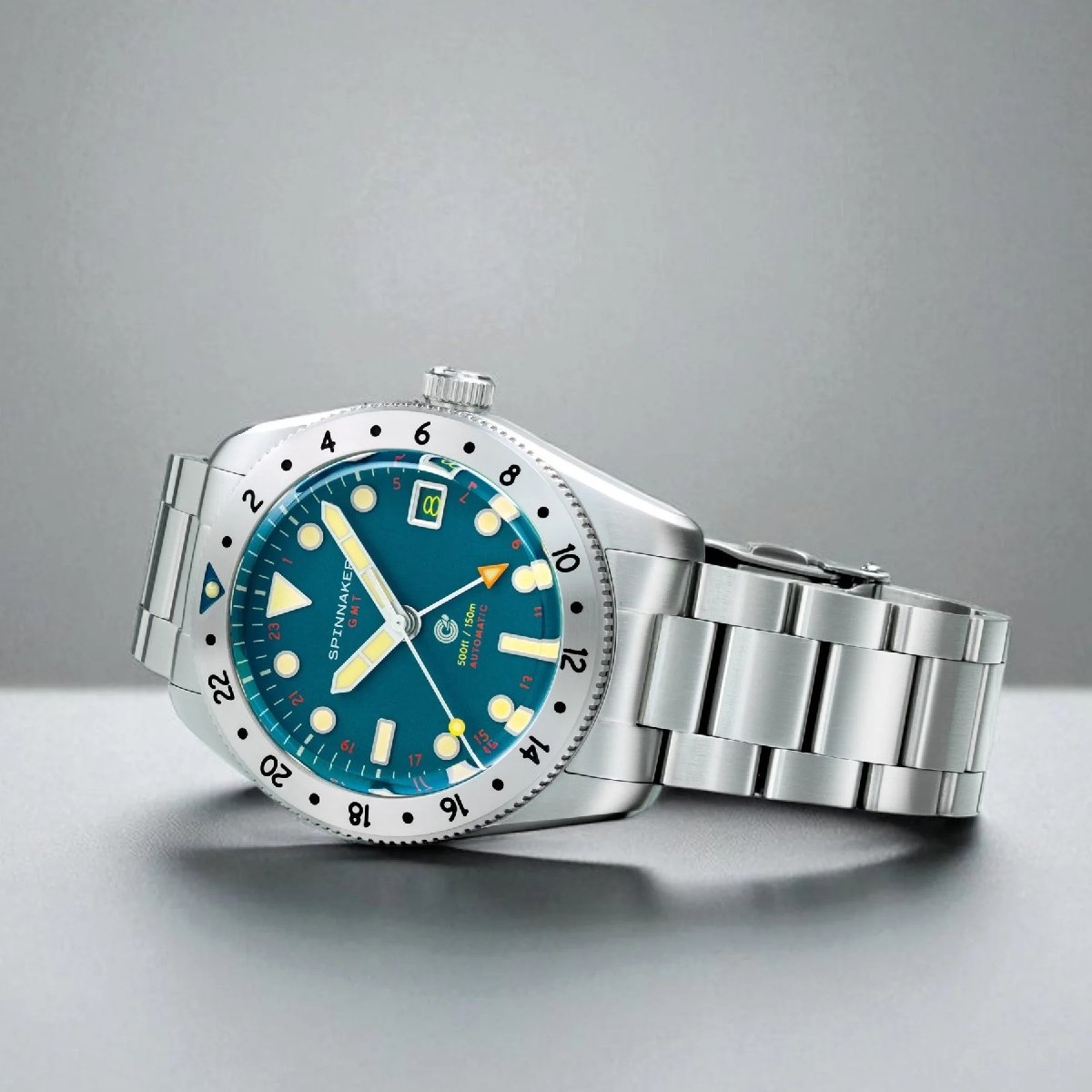 Relógio Spinnaker Croft GMT Automatic Pacific Pulse SP-5157-55 Azul 4