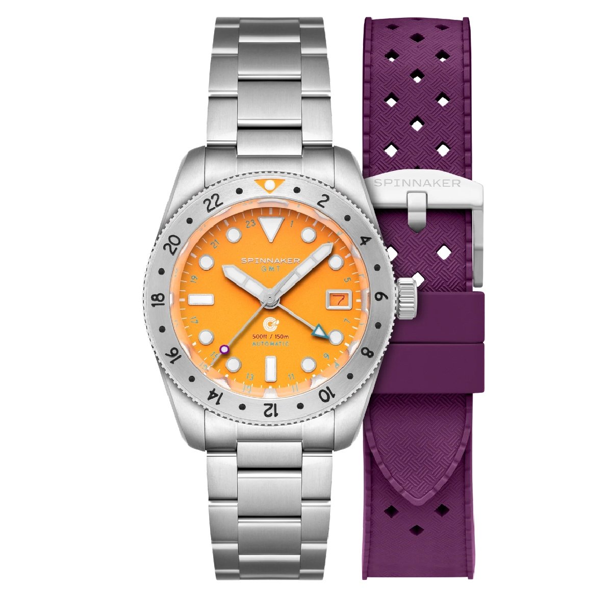 Relógio Spinnaker Croft GMT Automatic Solar Burst SP-5157-22