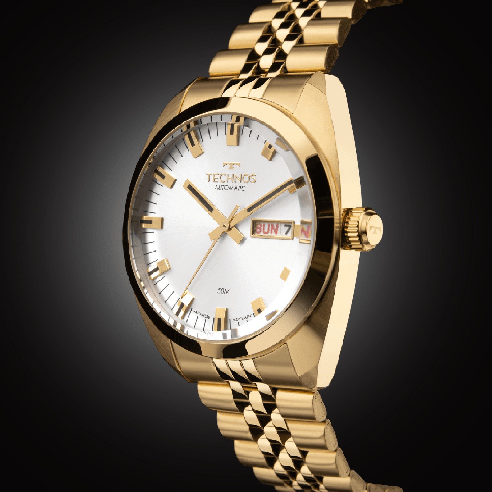 Relógio Technos Automático 8205ON/1K Dourado Dourado 2