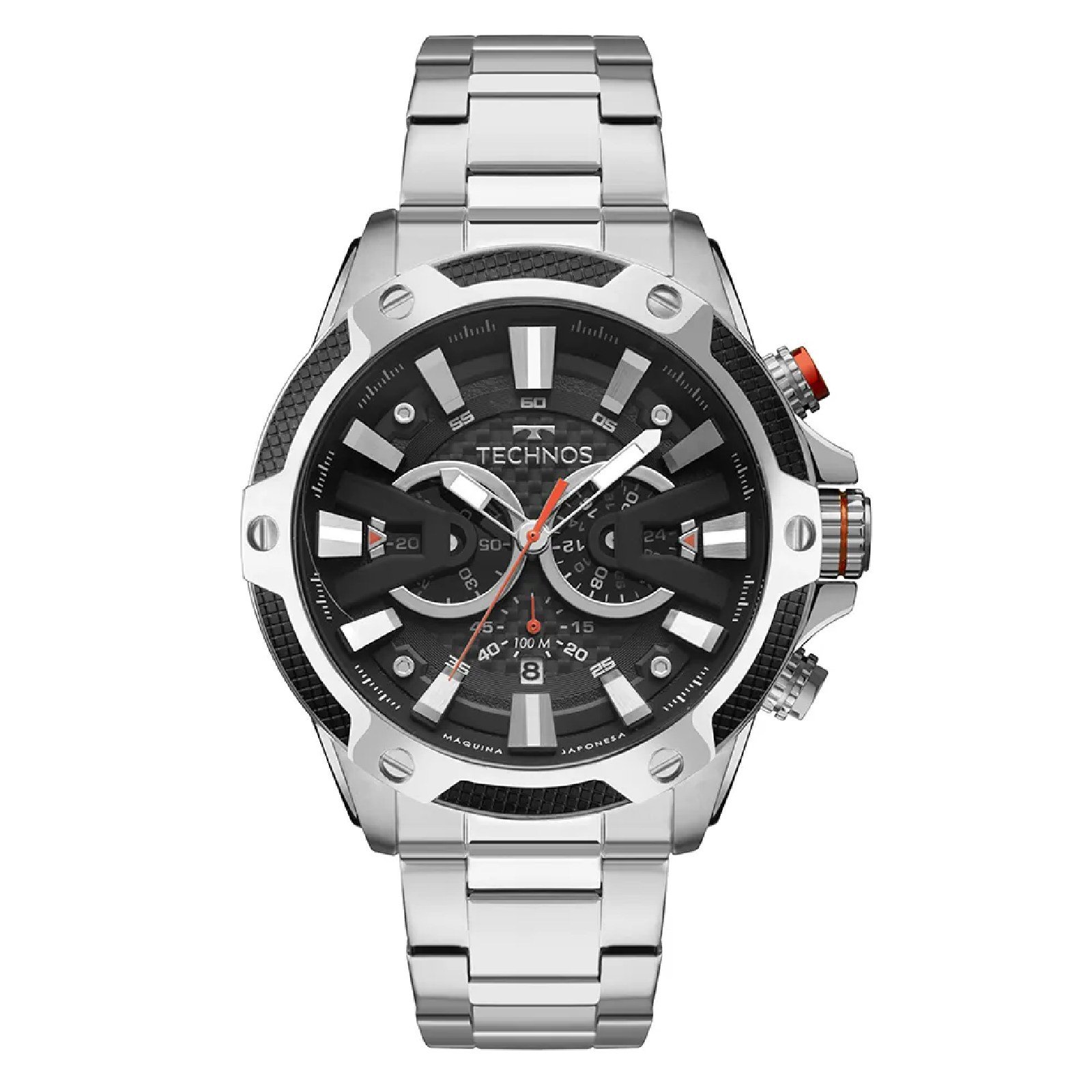 Relógio Technos Carbon JS25BCC/1P Prata