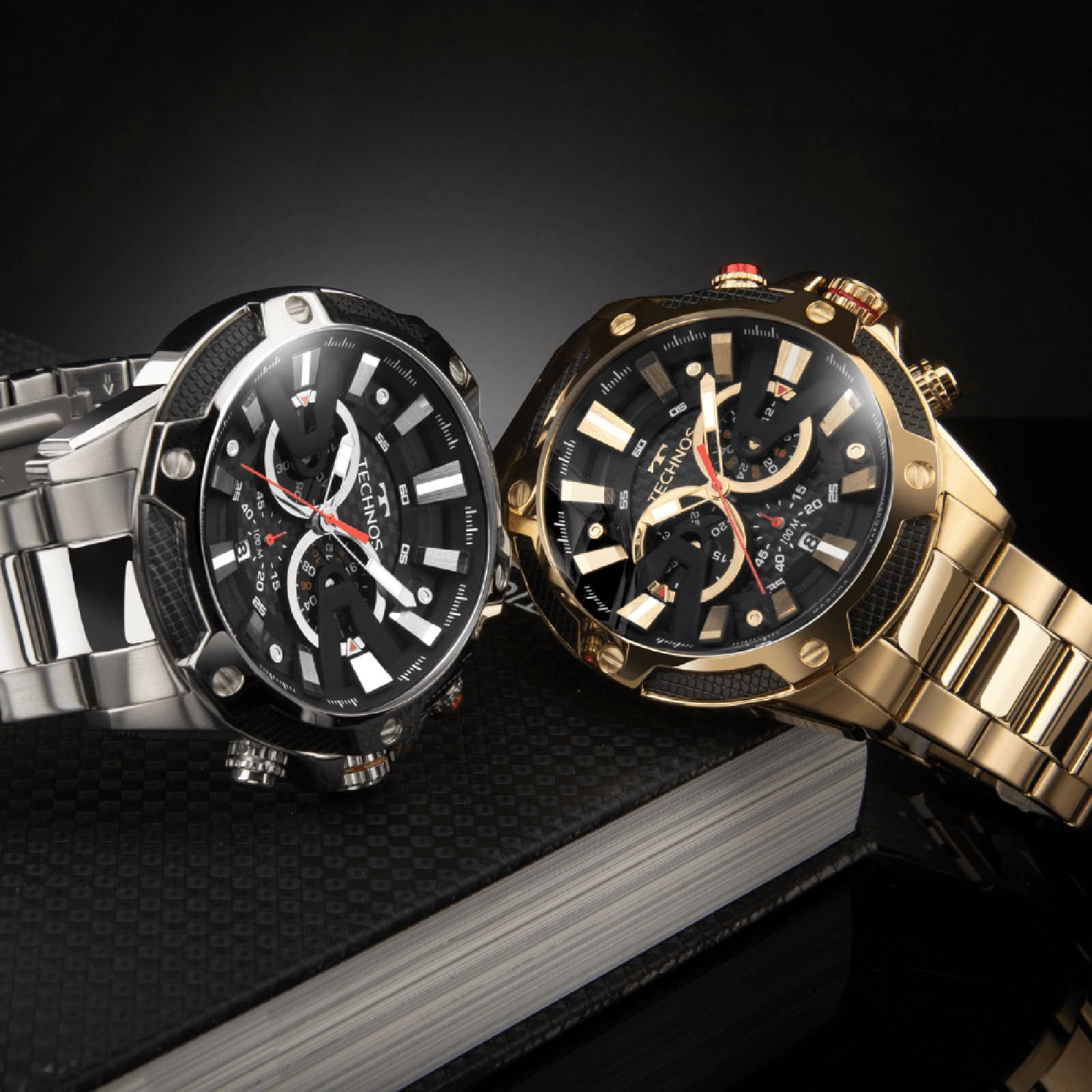 Relógio Technos Carbon JS25BCC/1P Prata Prata 3