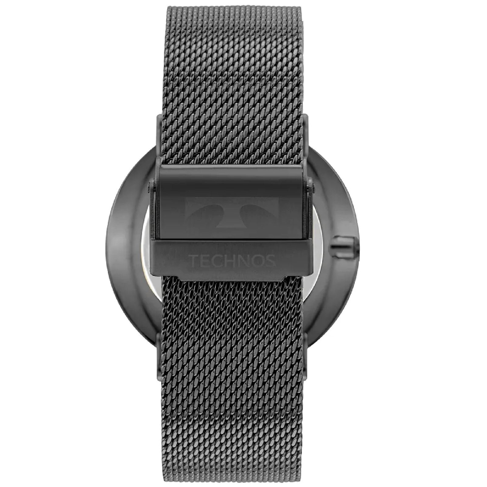 Relógio Technos Slim 2025LUA/1A Grafite Masculino Preto 3