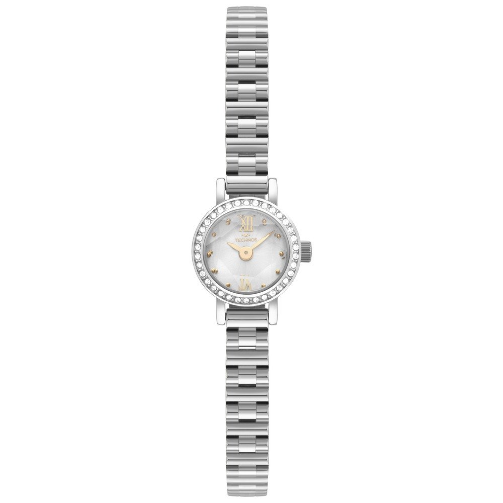 Relógio Technos Mini Petit 1042AD/1K Prata Feminino
