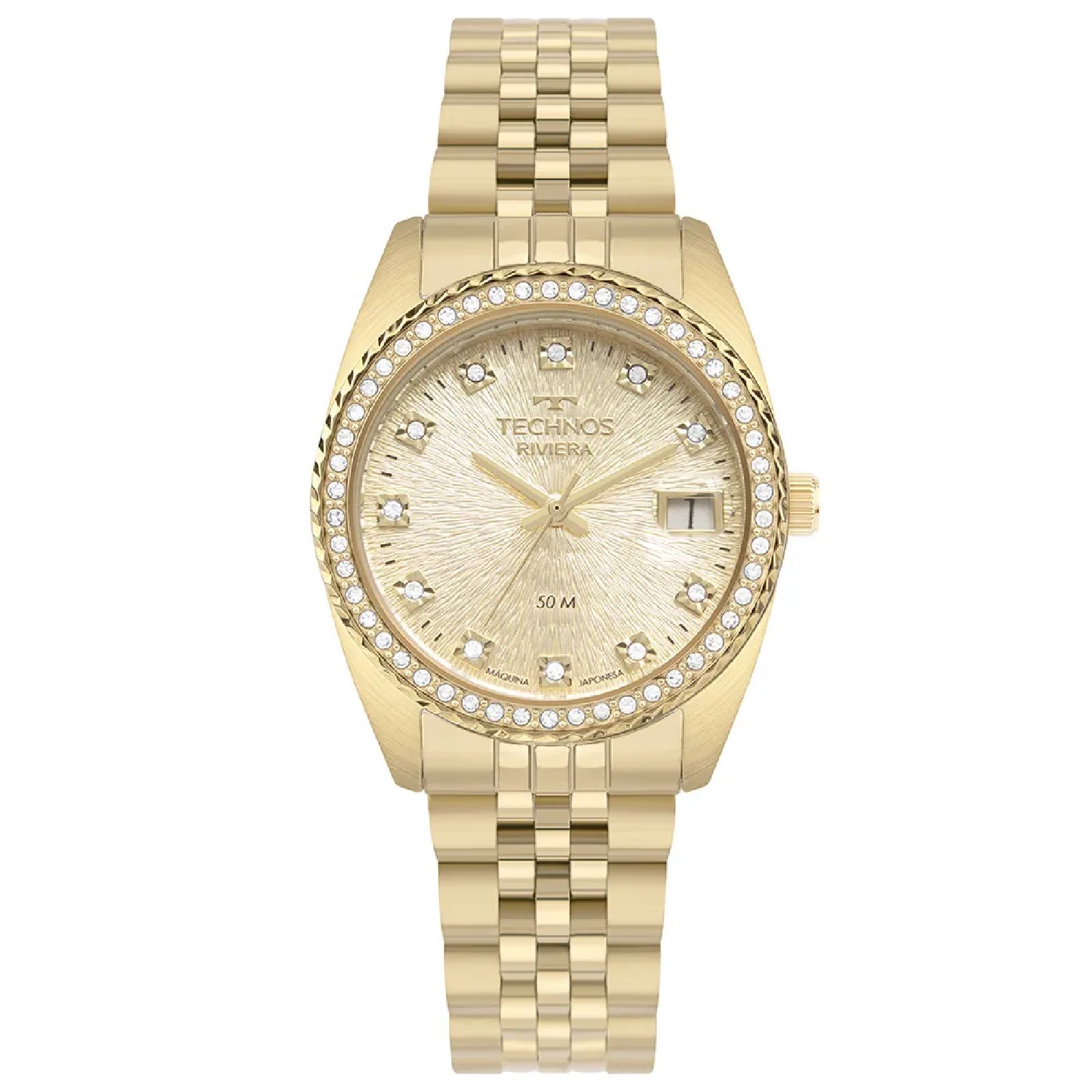 Relógio Technos Riviera 2117LFK/1D Dourado Feminino