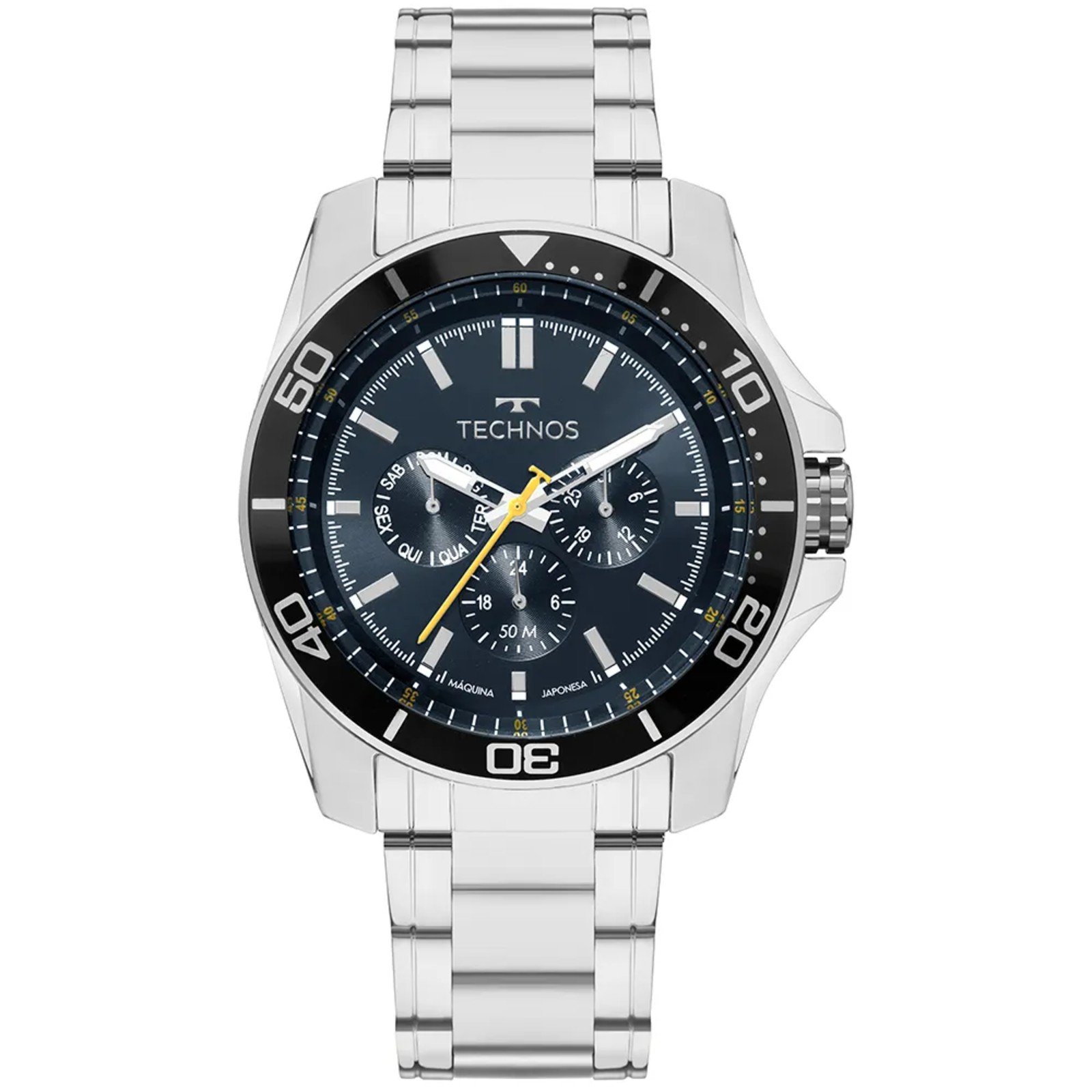 Relógio Technos Racer Premium 6P79CH/1A Prata Masculino