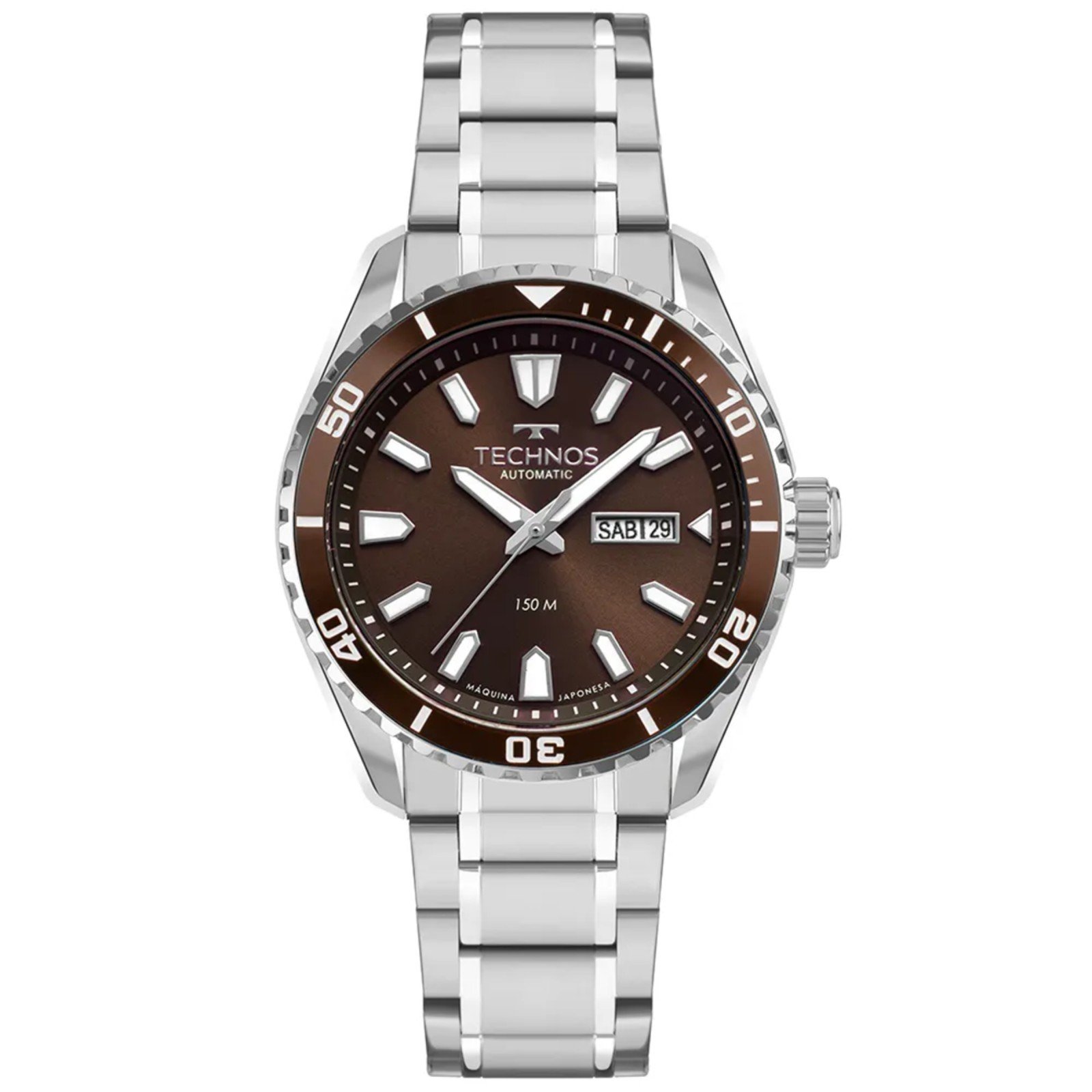 Relógio Technos Diver Automático 8205PE/1M Marrom
