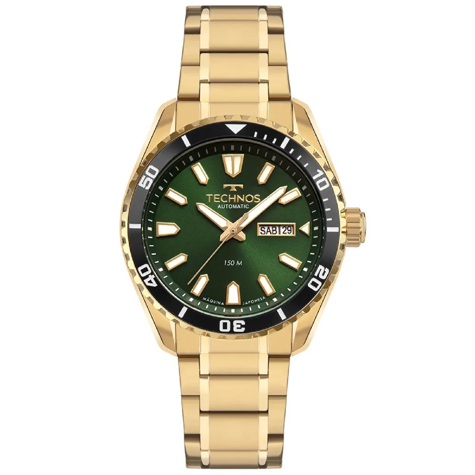 Relógio Technos Diver Automático 8205PG/1V Dourado Dourado 1