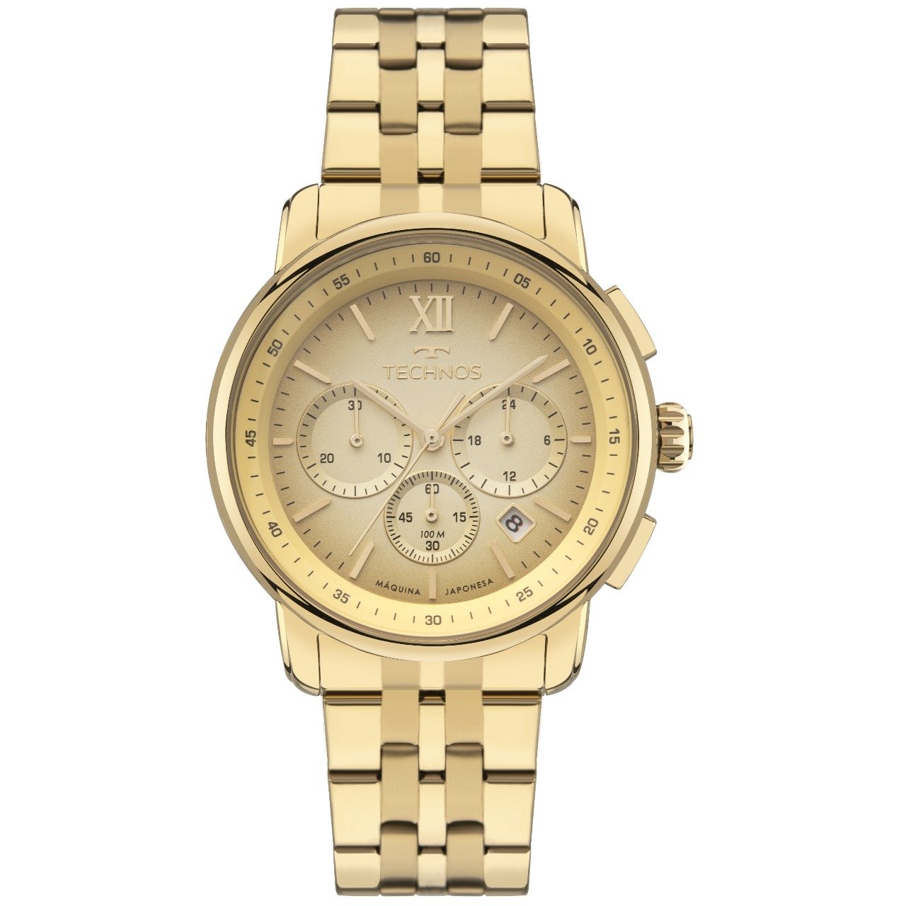 Relógio Technos Grandtech JS25BCO/1X Dourado Masculino