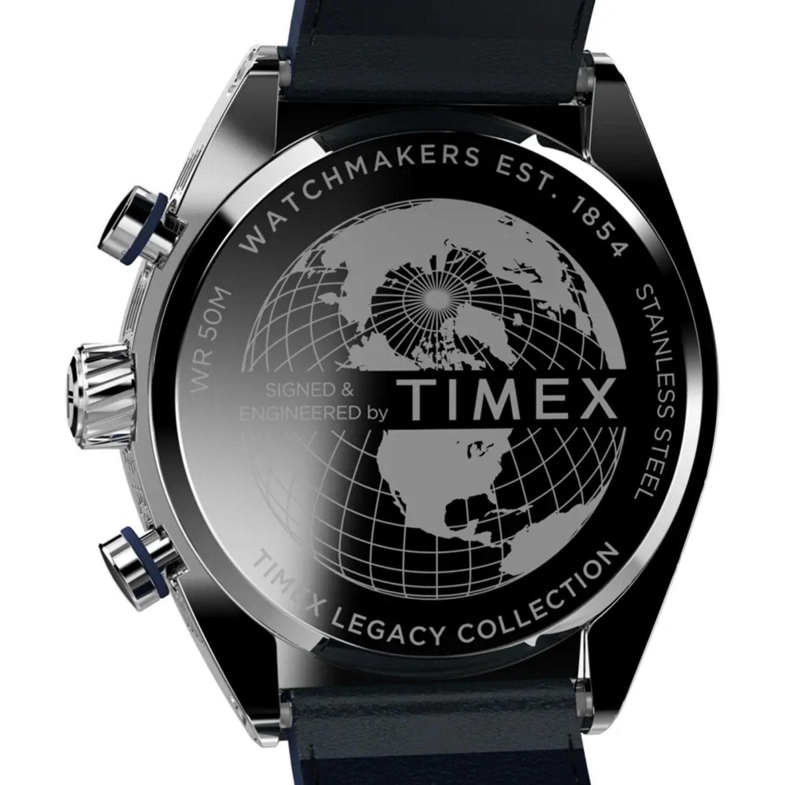 Relógio Timex Legacy Tonneau Cronograph TW2W93500 Prata 4