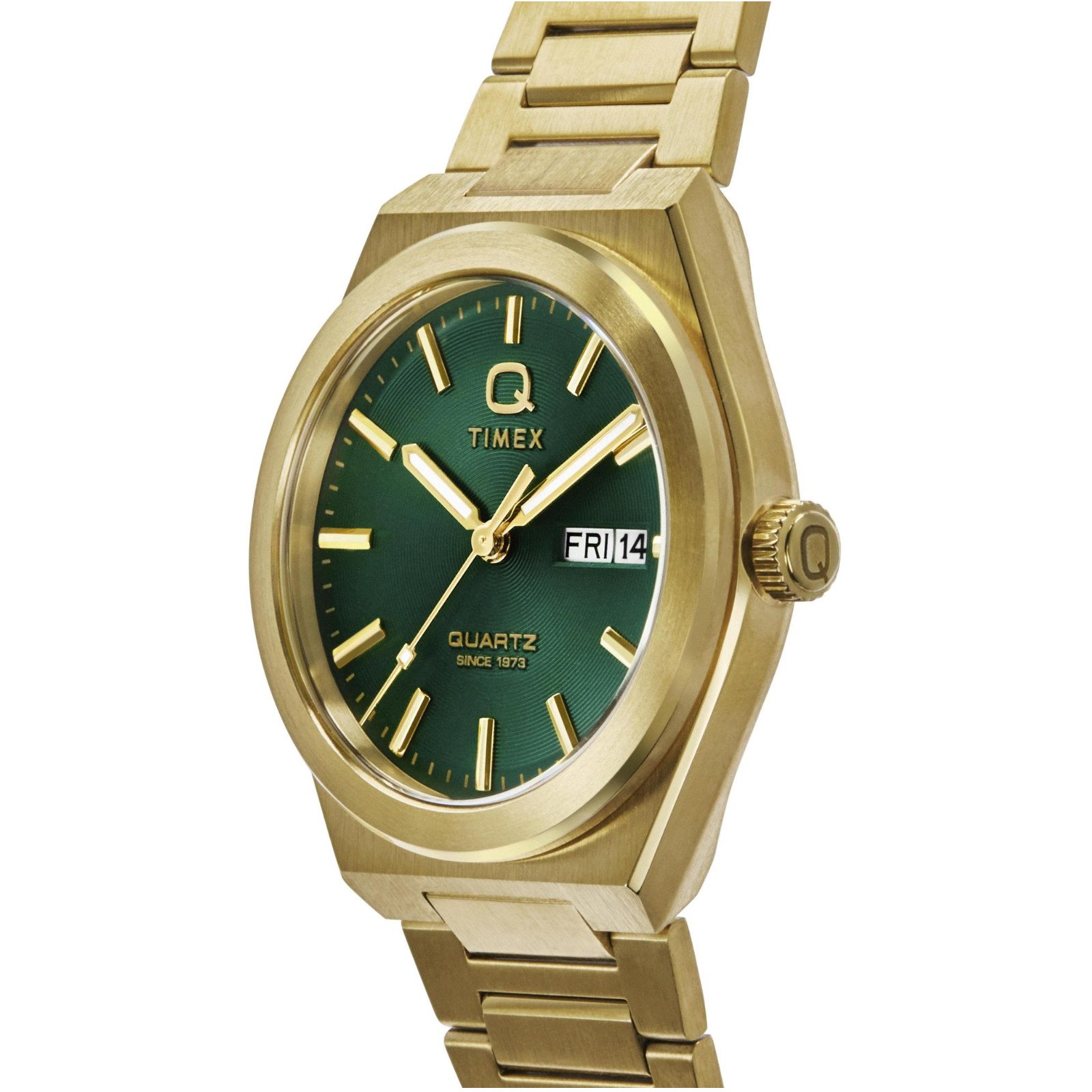 Relógio Q Timex Continental Day Date TW2Y35100 Dourado Dourado 2