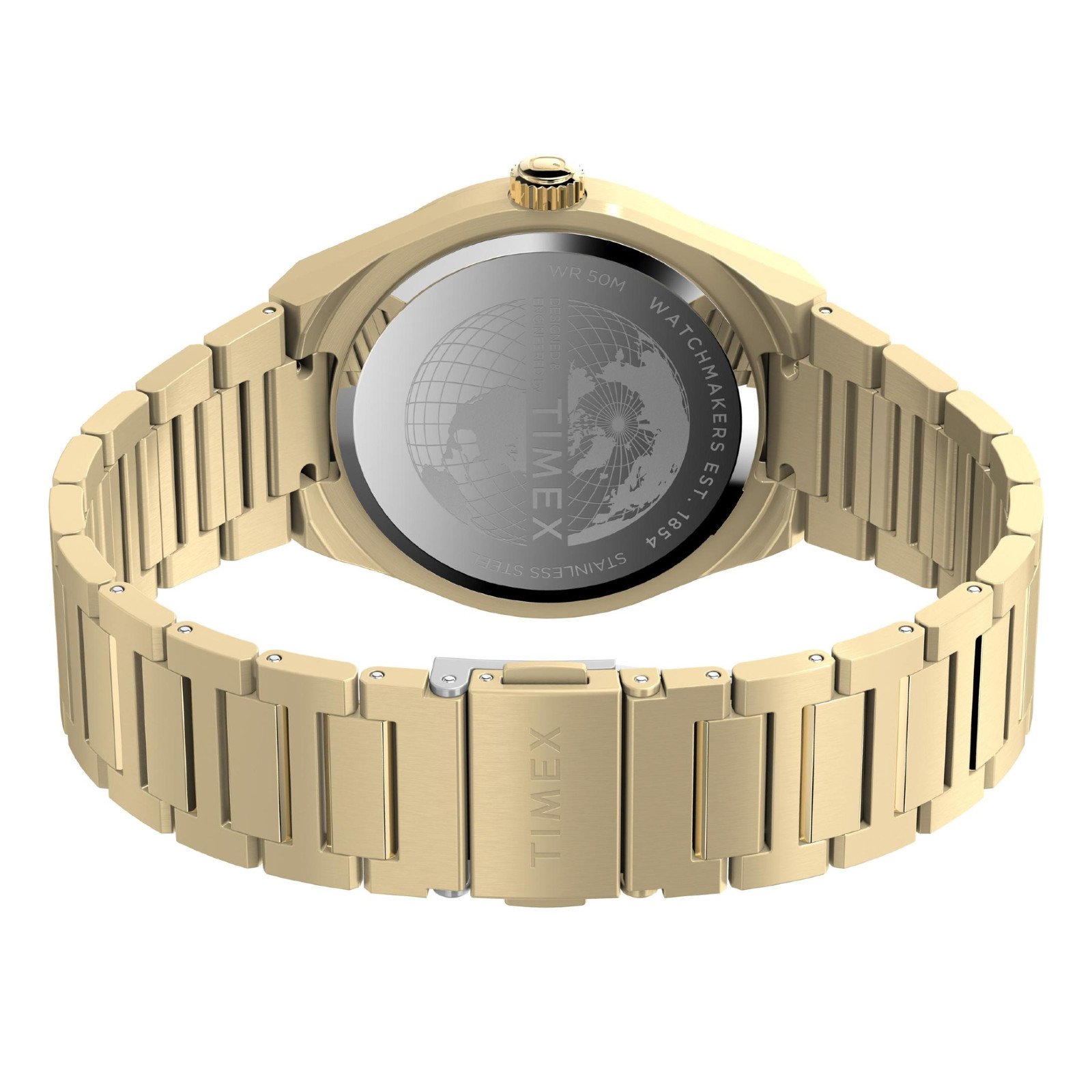 Relógio Q Timex Continental Day Date TW2Y35100 Dourado Dourado 5