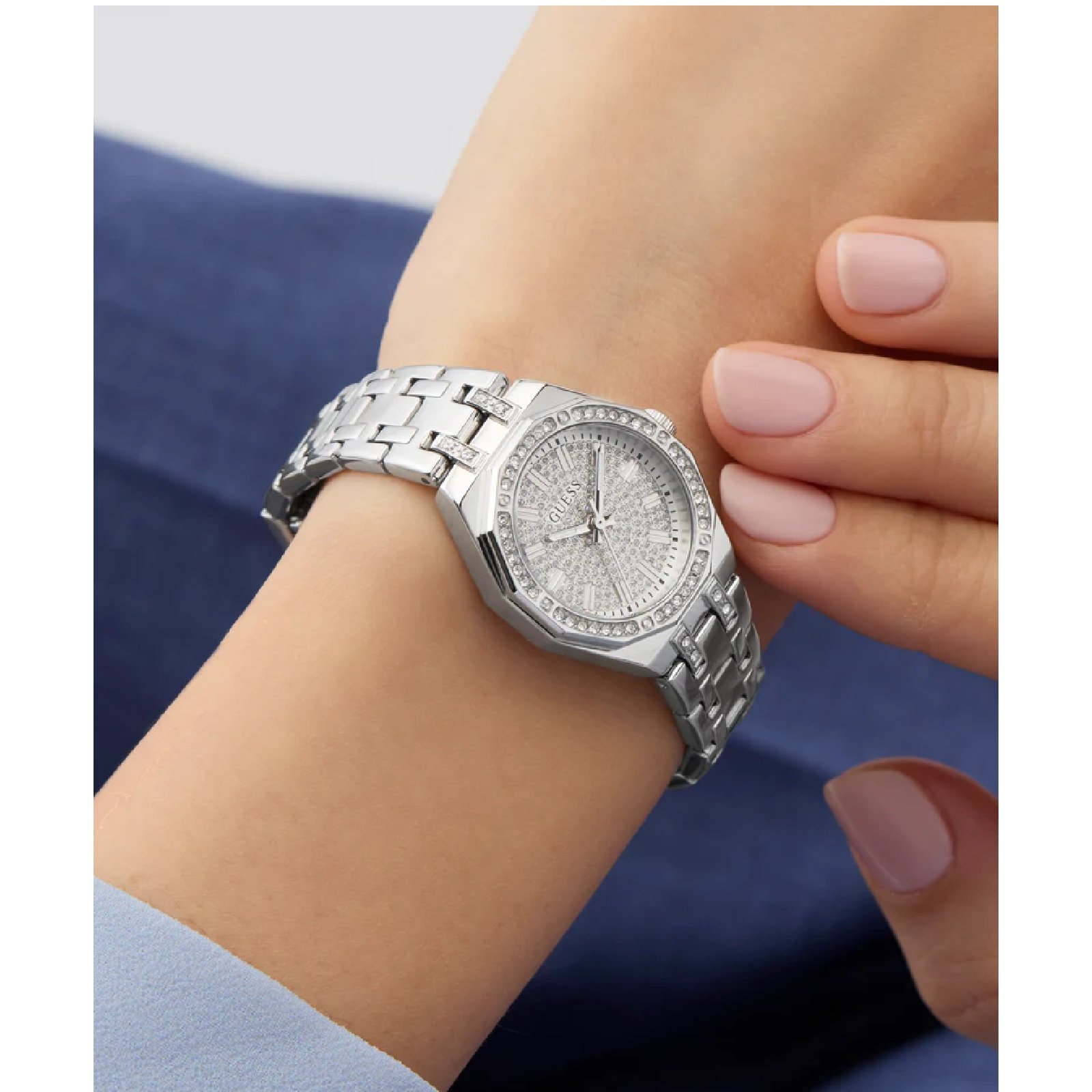 Relógio Guess Feminino Pixie GW0931L1 Prata Prata 2