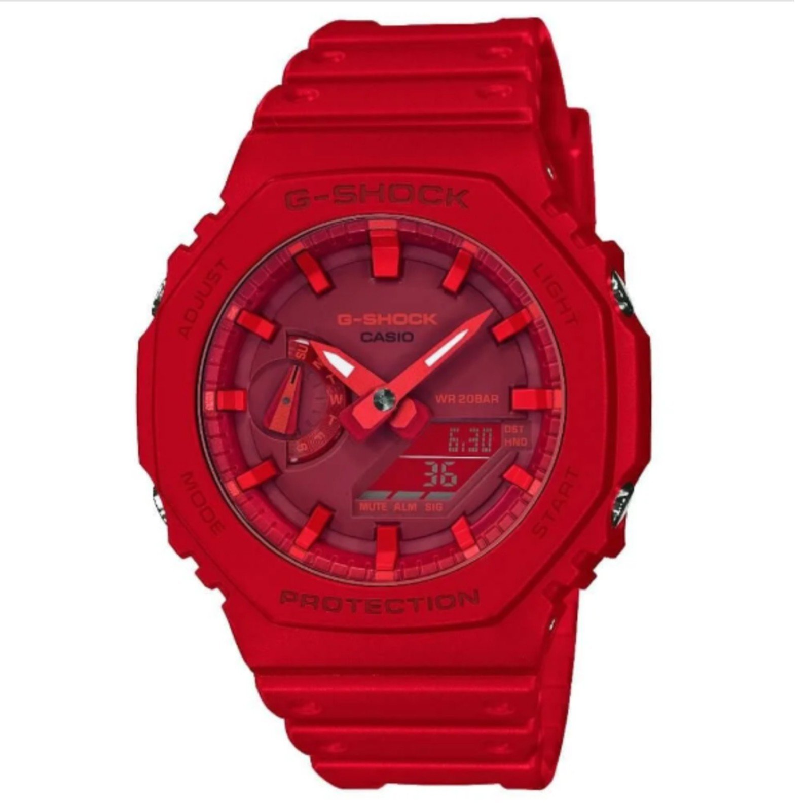 Relógio Casio G-Shock GA-2100-4ADR *Carbon Core Vermelho*