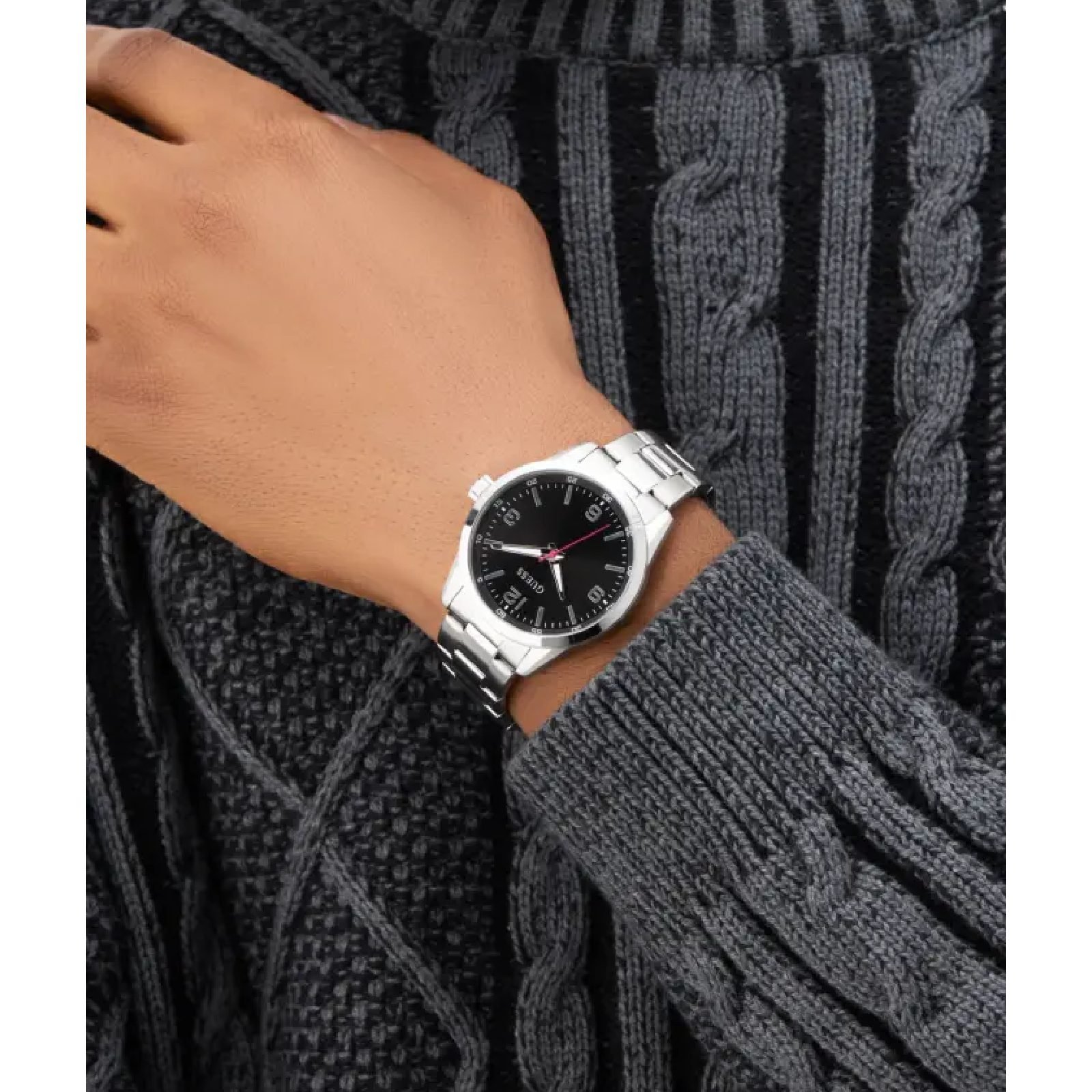Relógio Guess Masculino Easton GW0965G1 Prata Prata 2